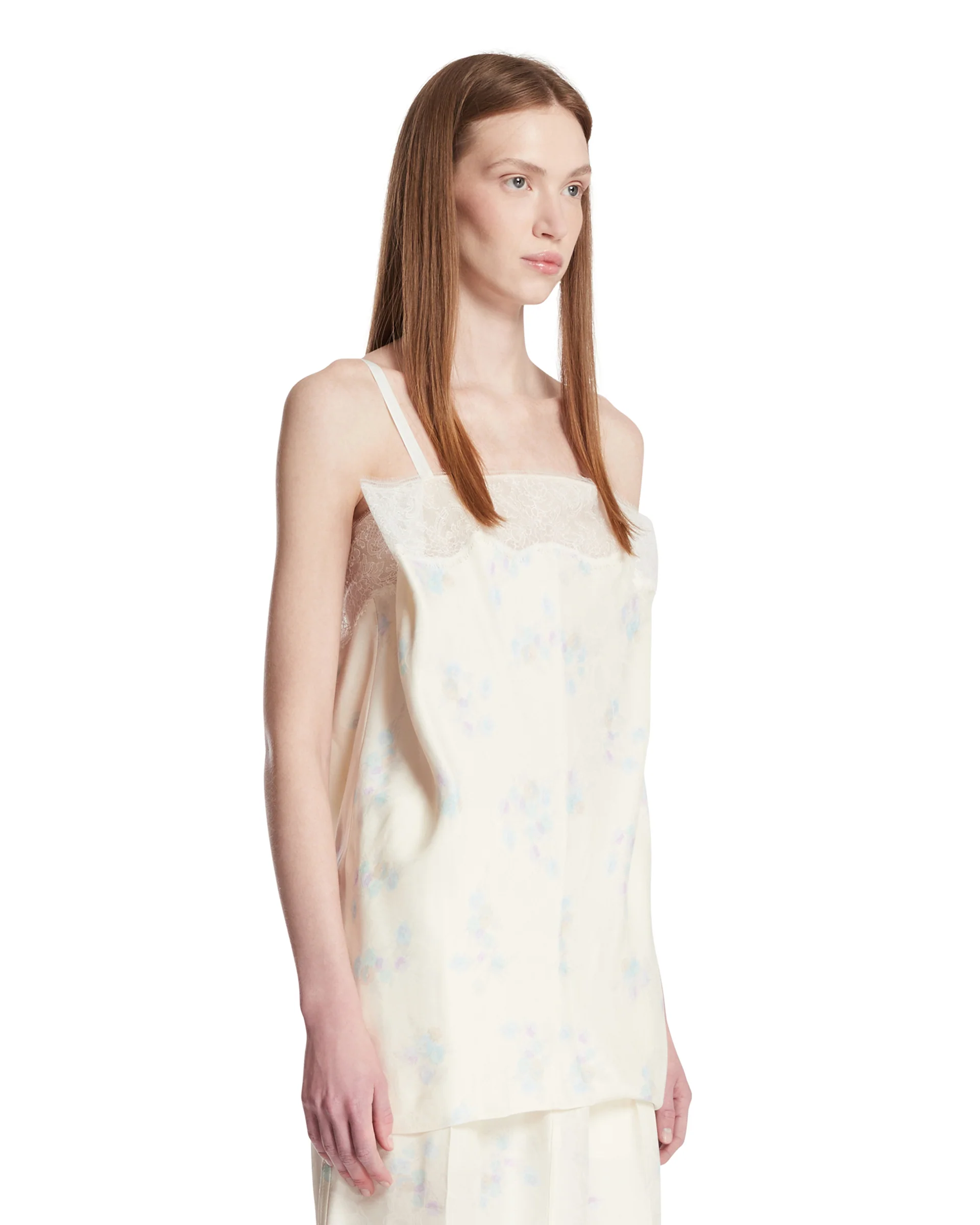 Top In Viscosa E Cotone Beige - Image 2