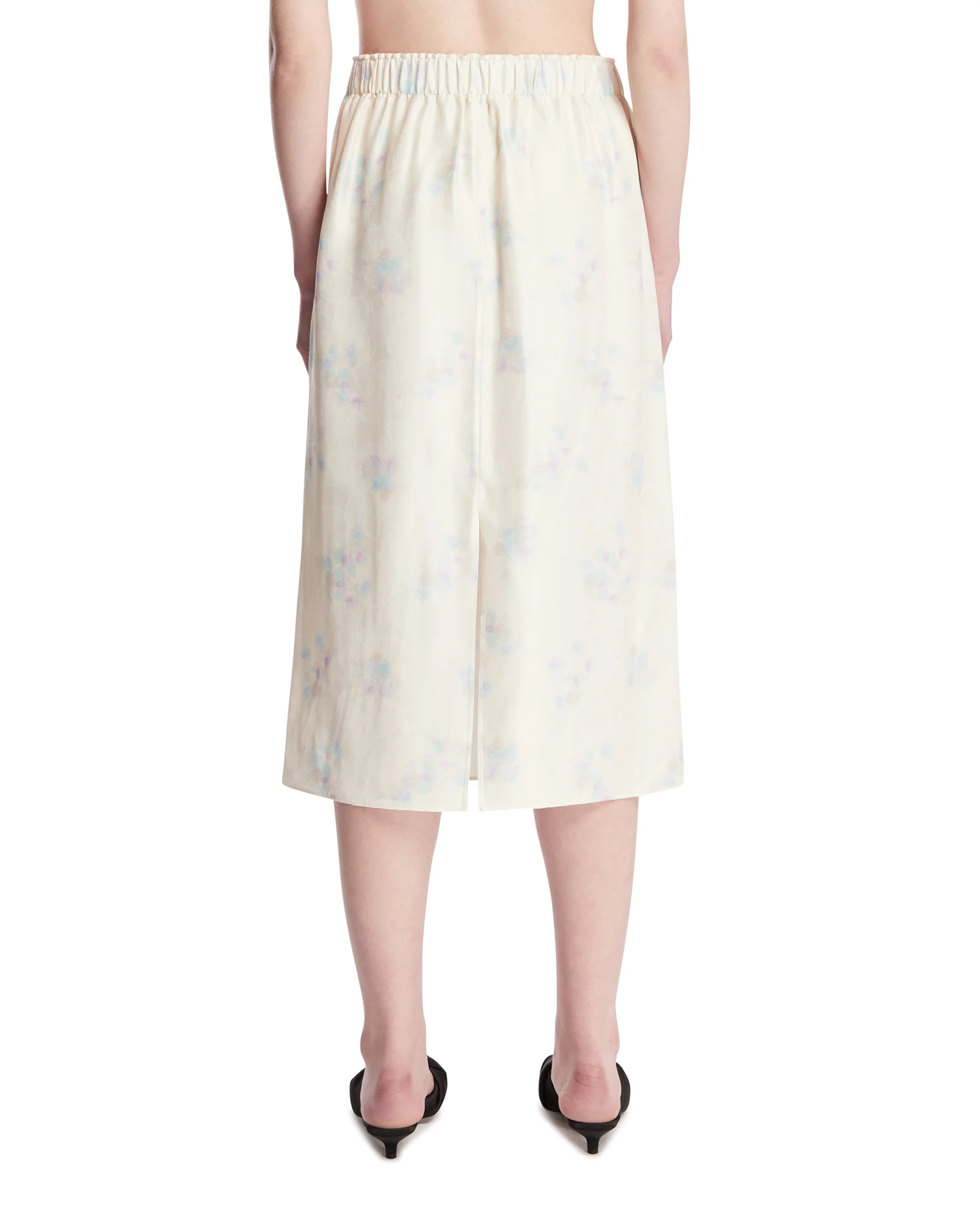 Gonna Midi In Viscosa Beige - Image 5