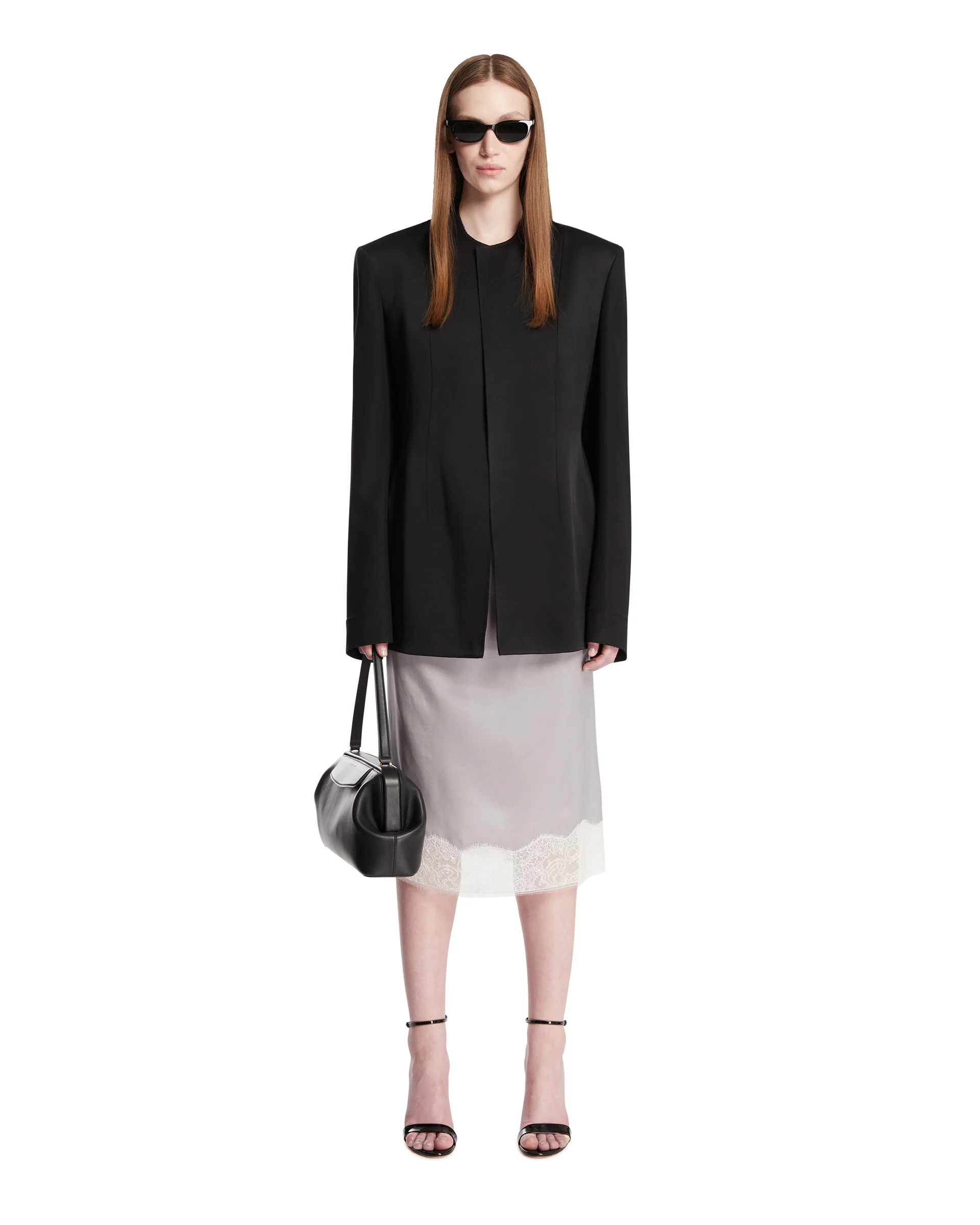 Gonna Sottoveste in Seta Grigia - Image 3