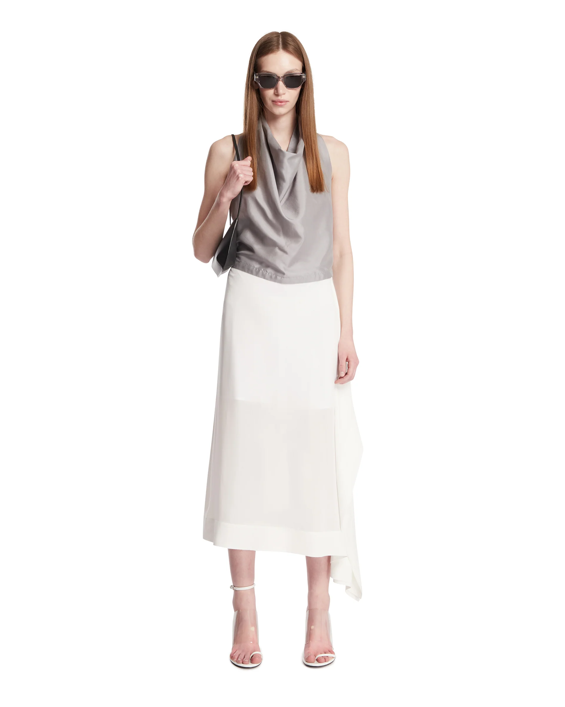 Top In Seta Grigio - Image 3