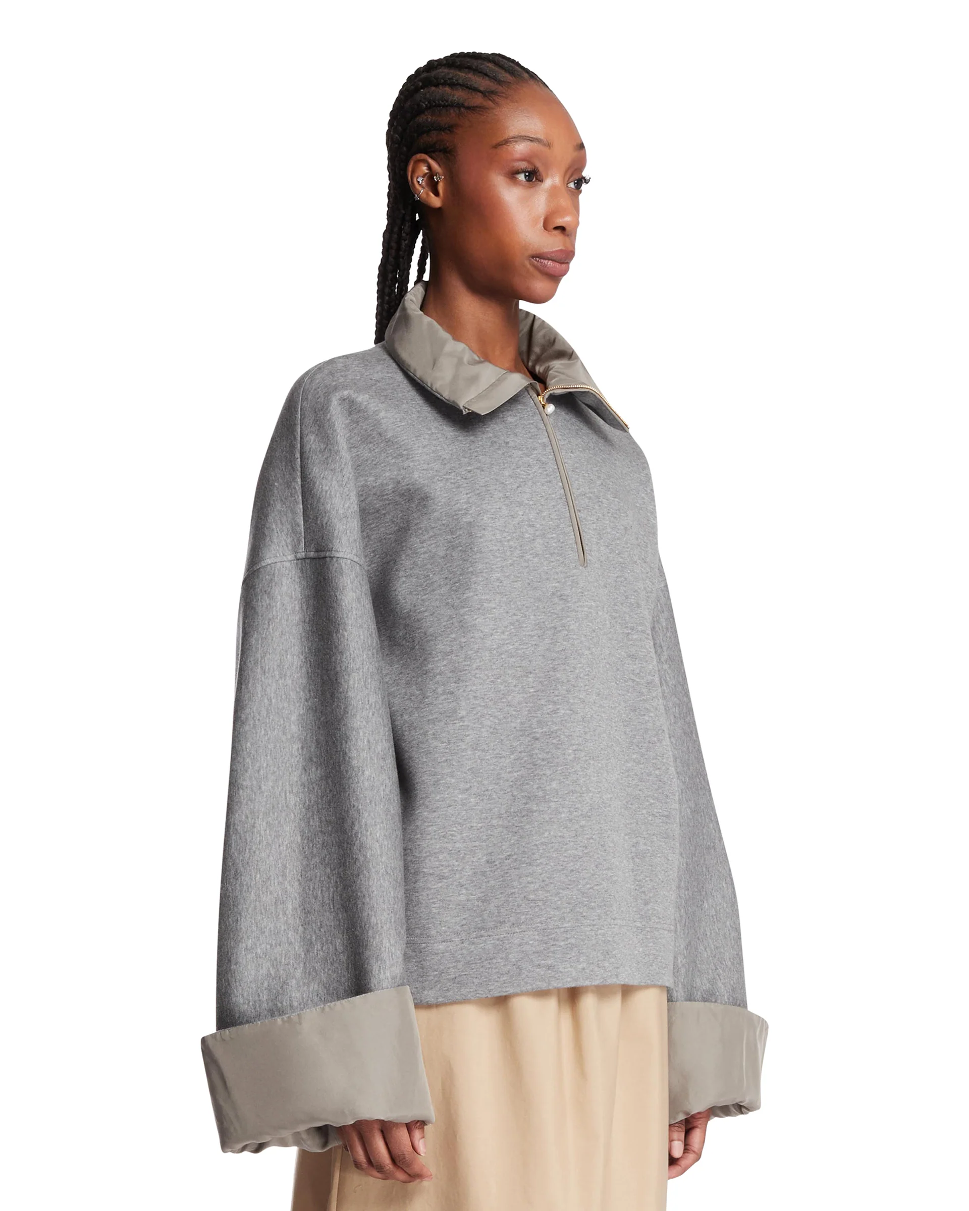 Maglione A Collo Alto Grigio - Image 2
