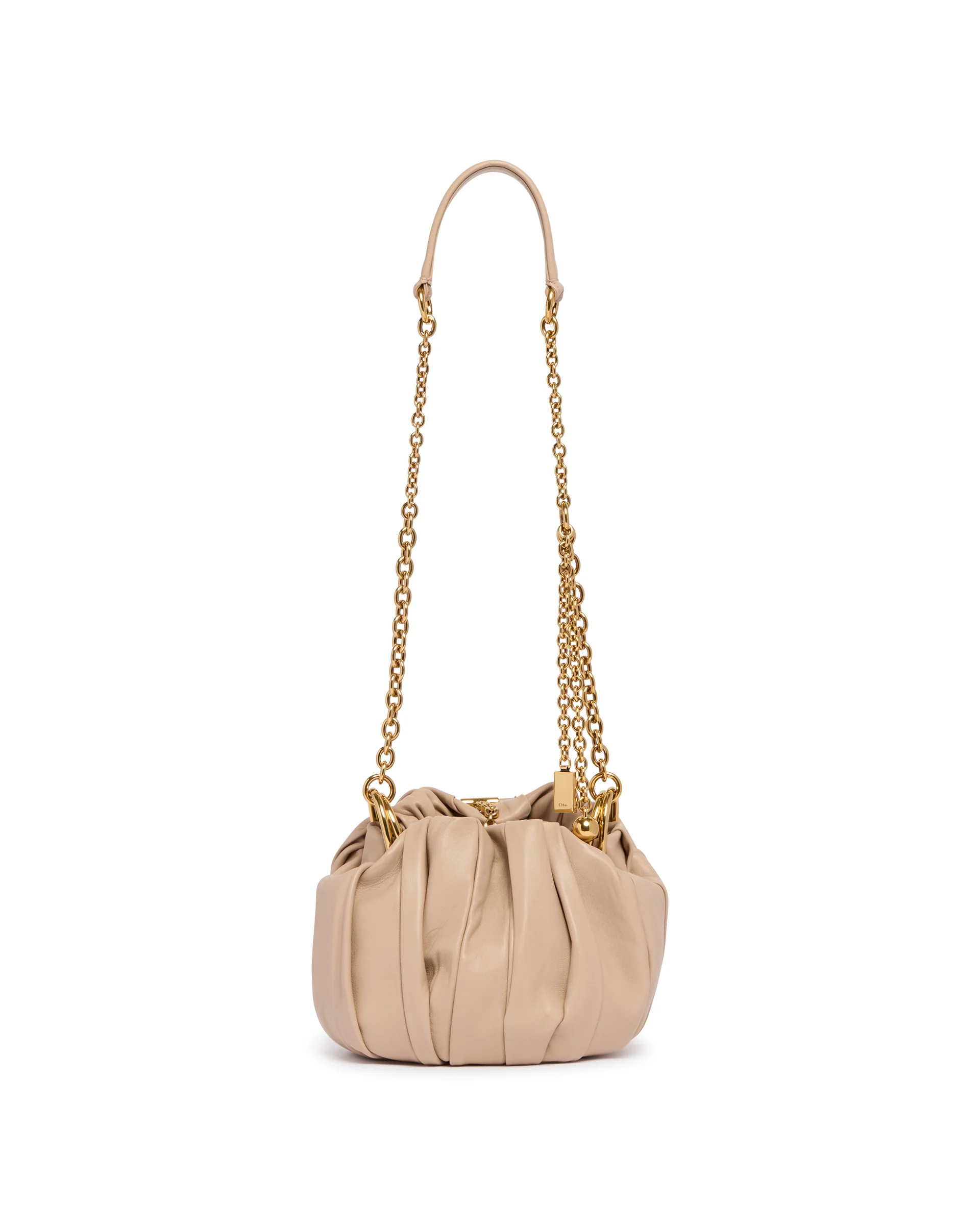 Borsa A Spalla Chloe Plisse Beige - Image 5