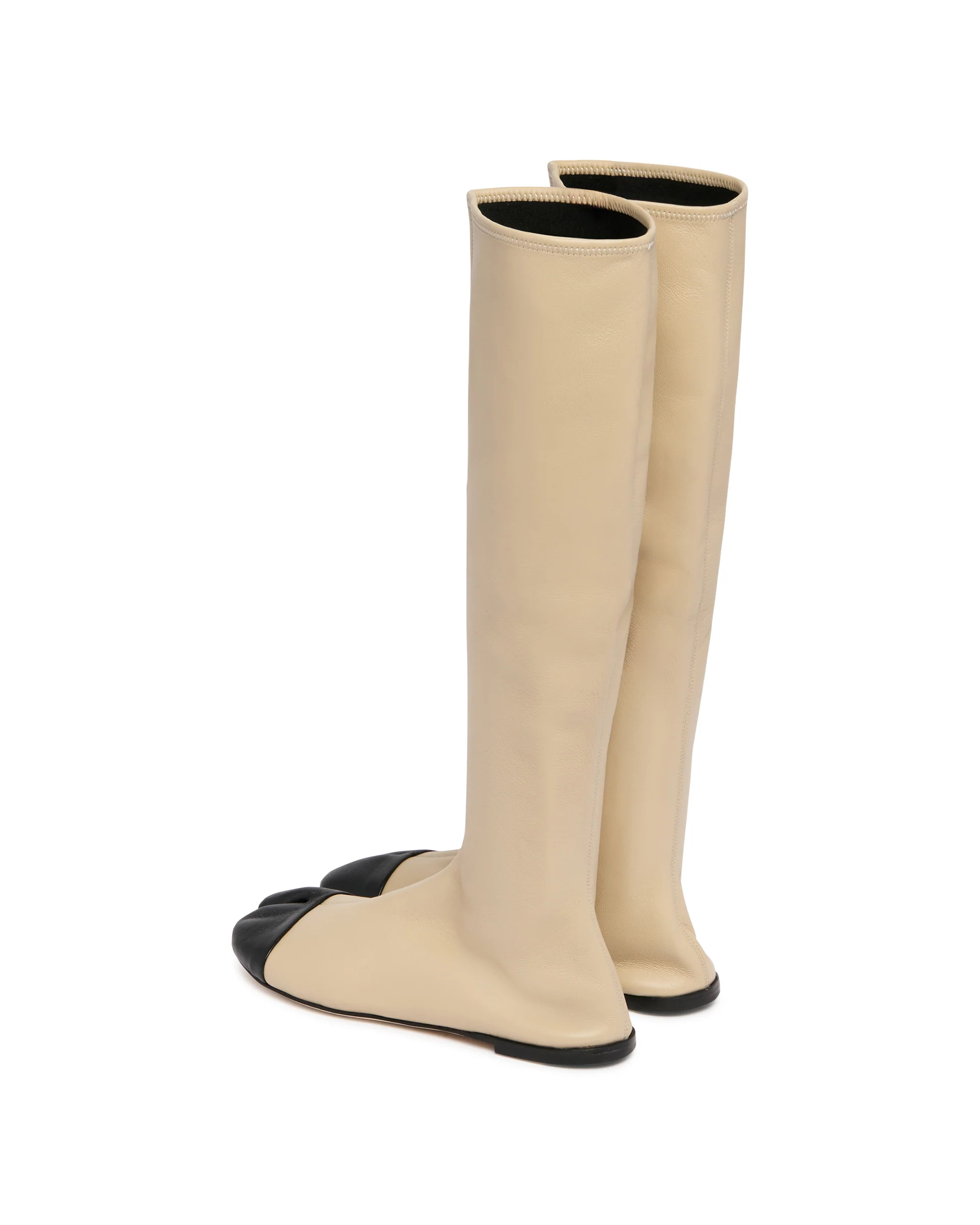 Stivali Tabi In Pelle Beige - Image 5