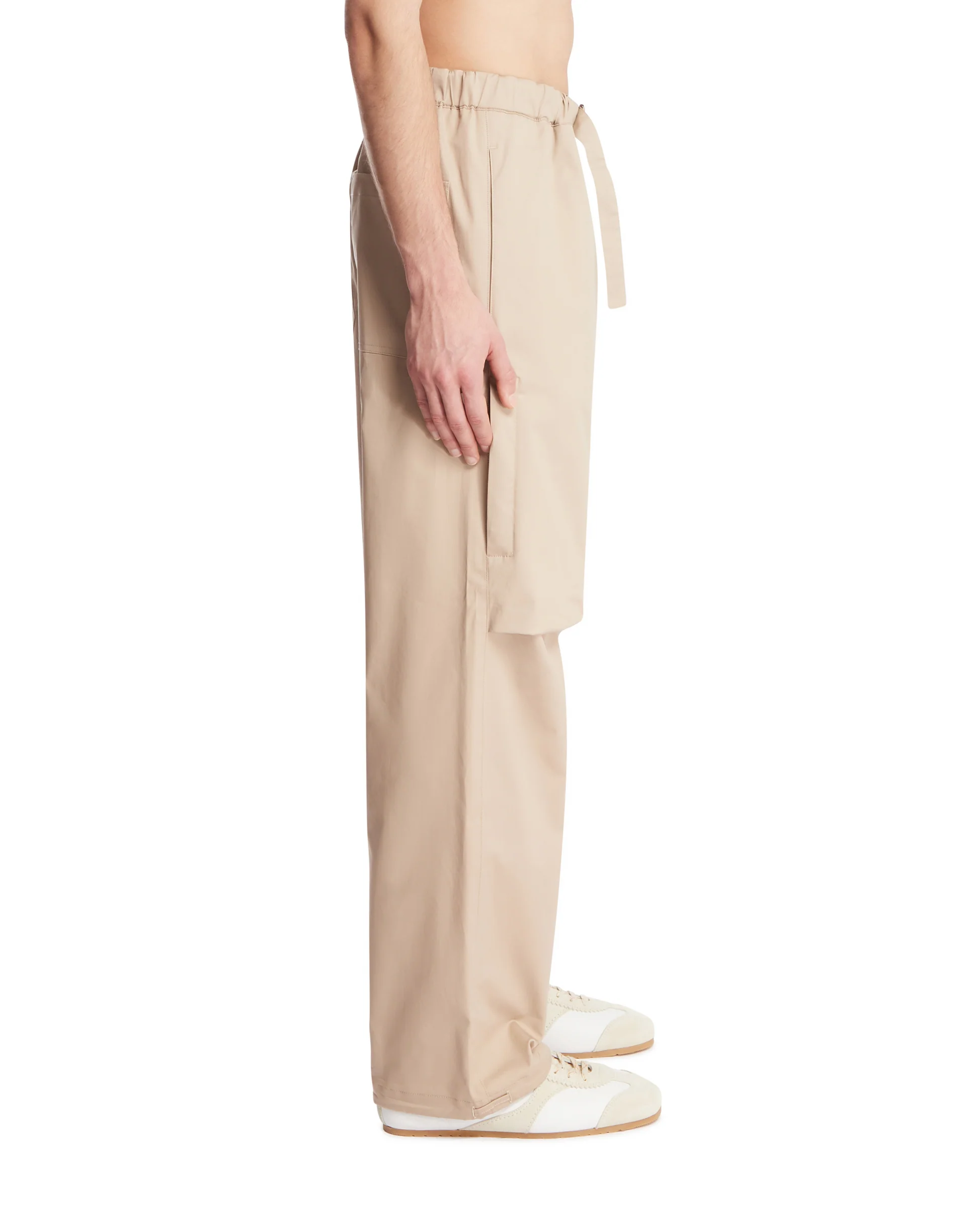 Pantaloni Jordan In Cotone Beige - Image 4