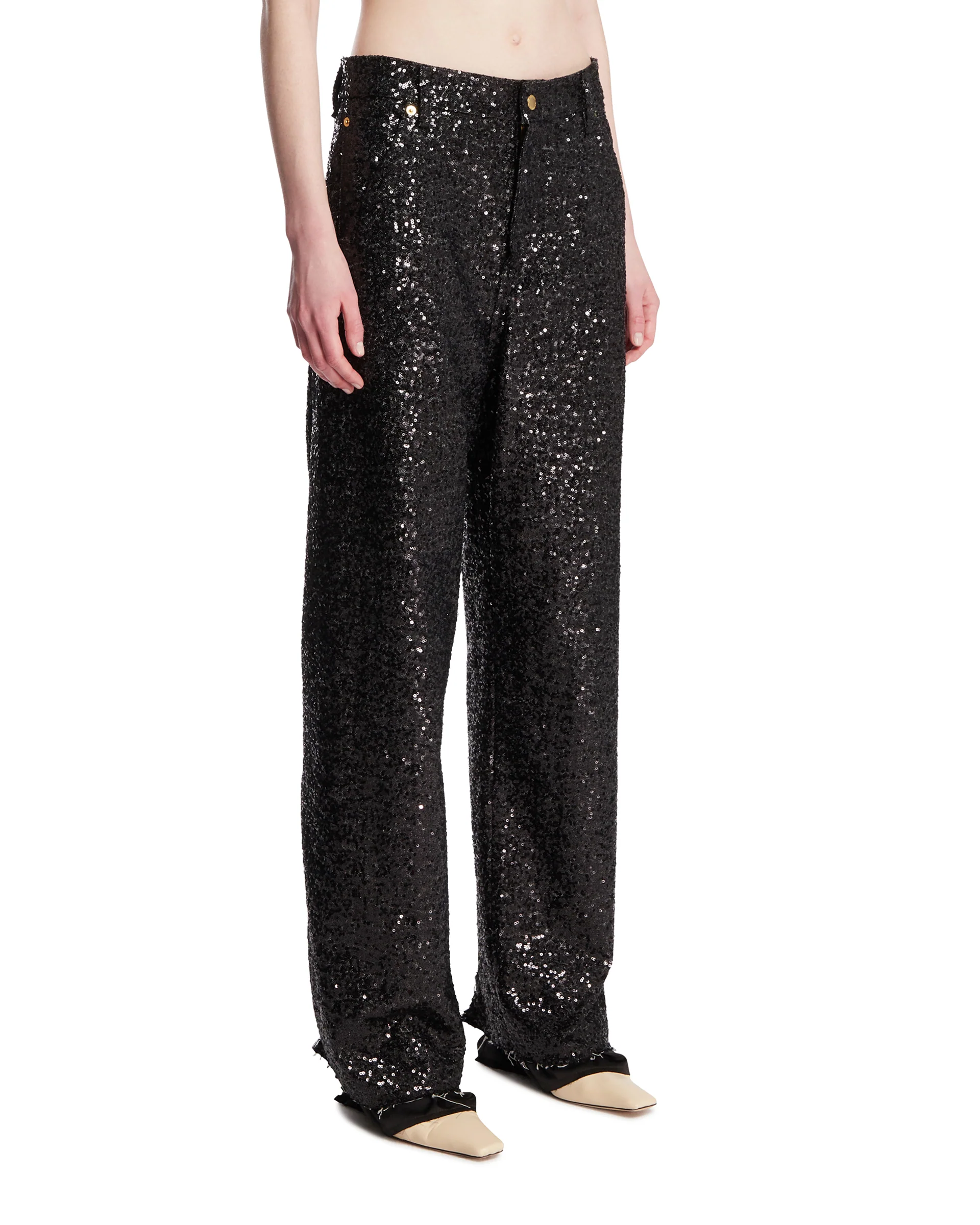 Jeans Sienna Con Paillettes Neri - Image 2