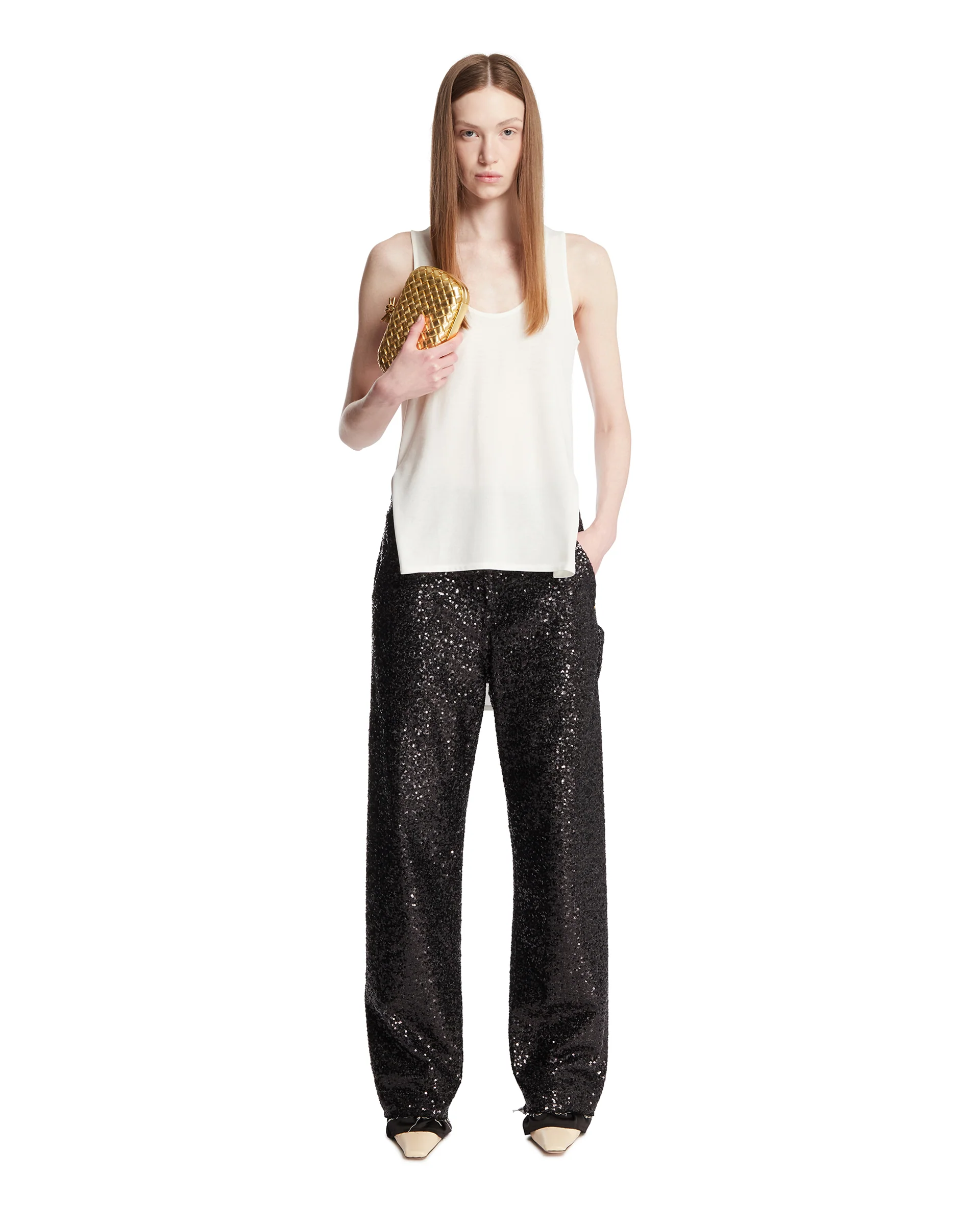 Jeans Sienna Con Paillettes Neri - Image 3
