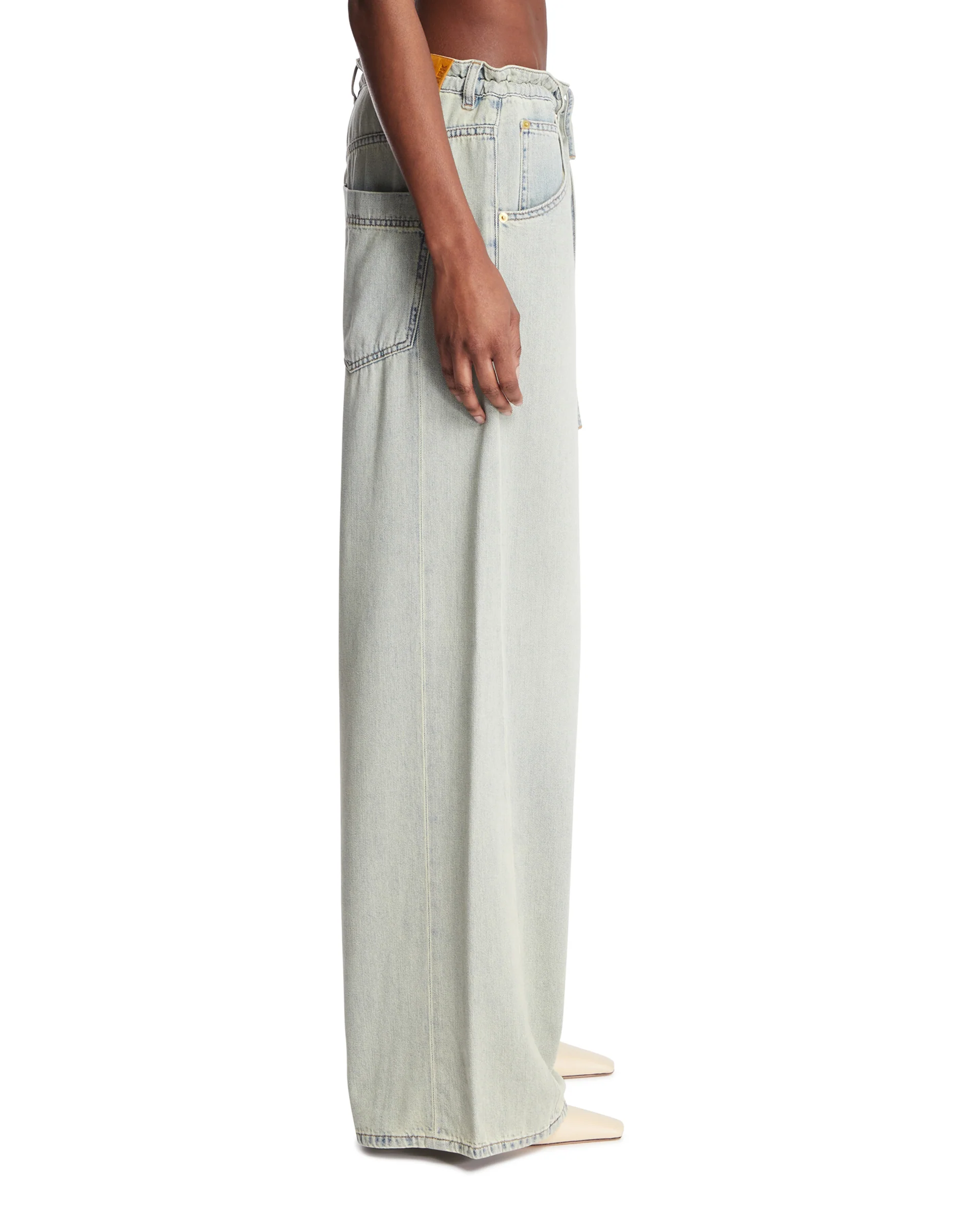 Jeans Iris Con Coulisse Blu - Image 4