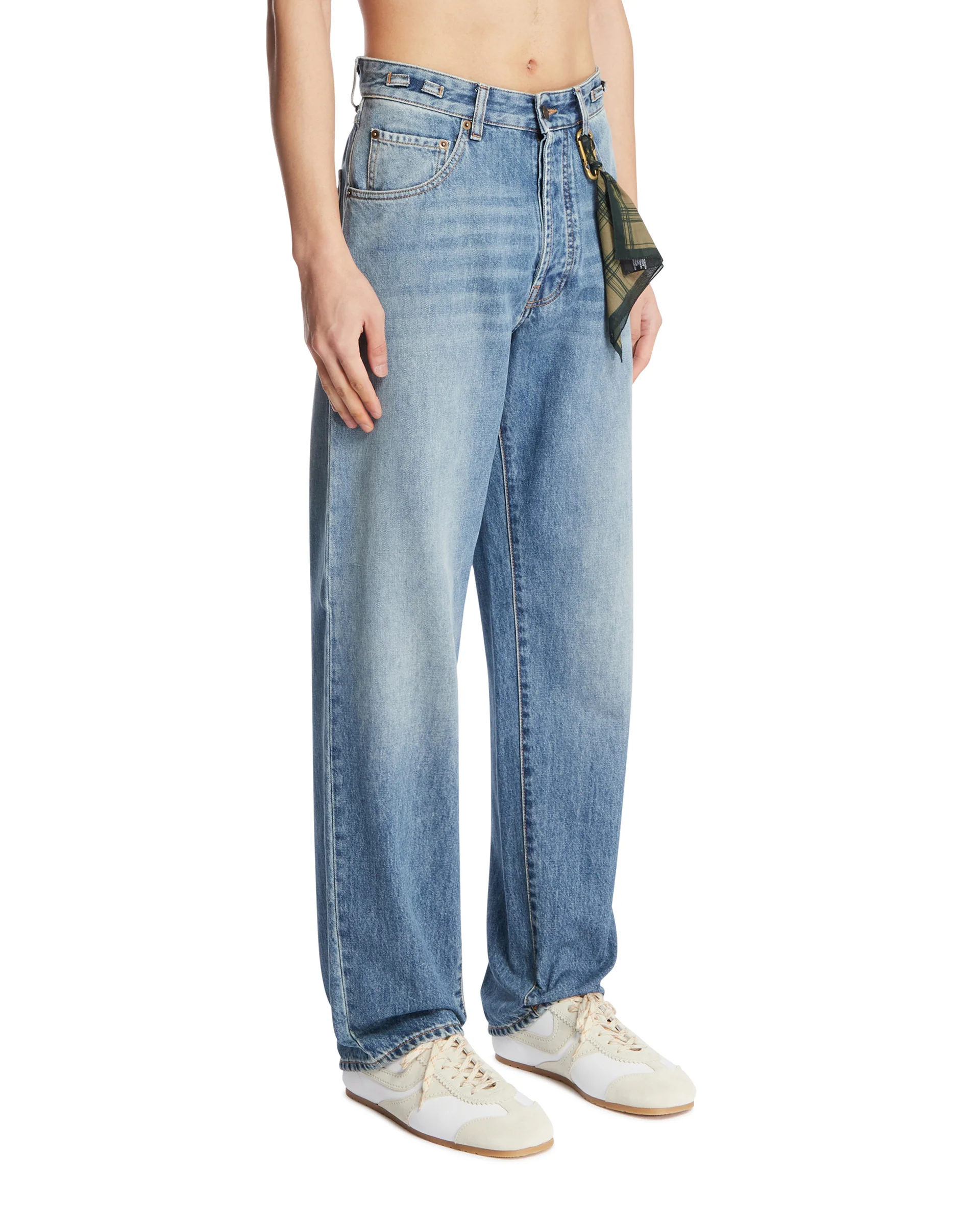 Jeans A Gamba Dritta Mark Blu - Image 2
