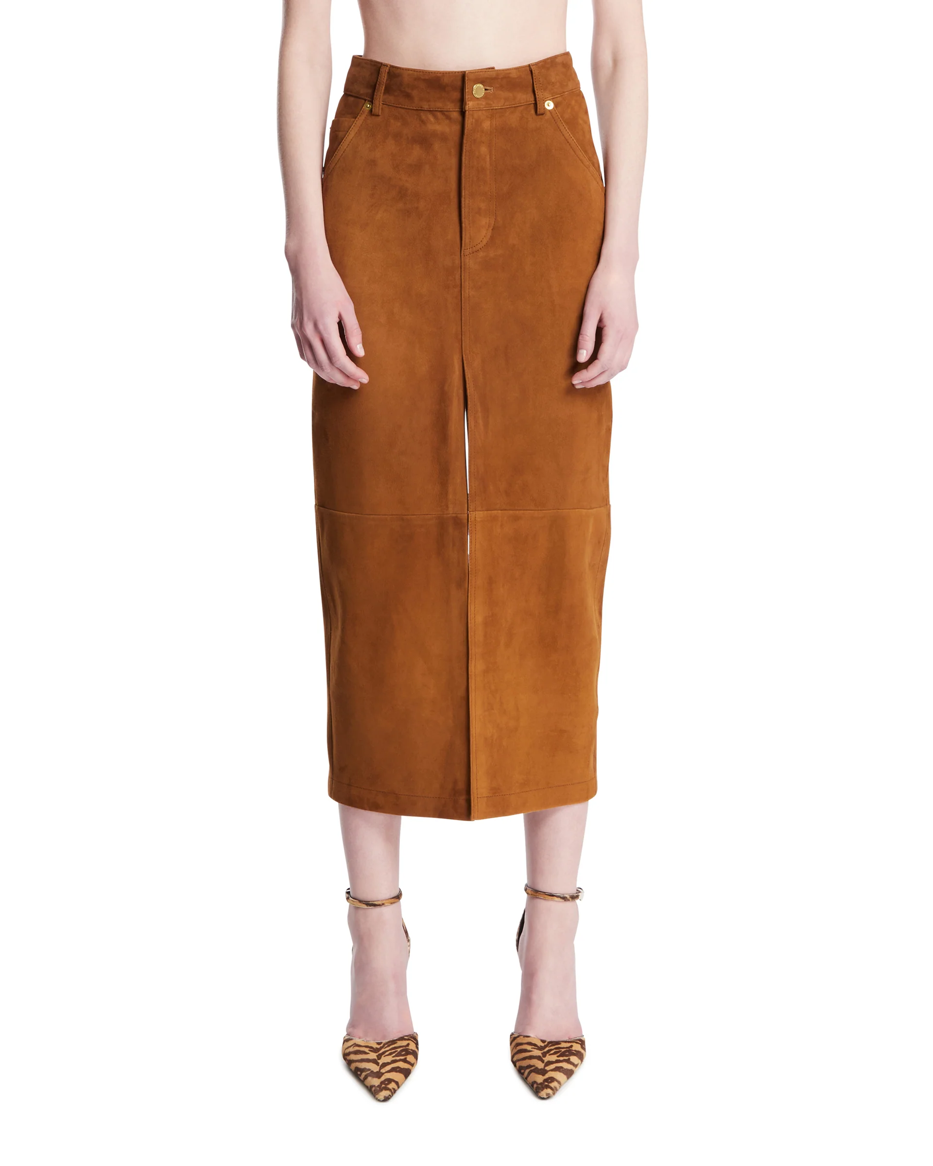 Gonna Erika In Suede Marrone
