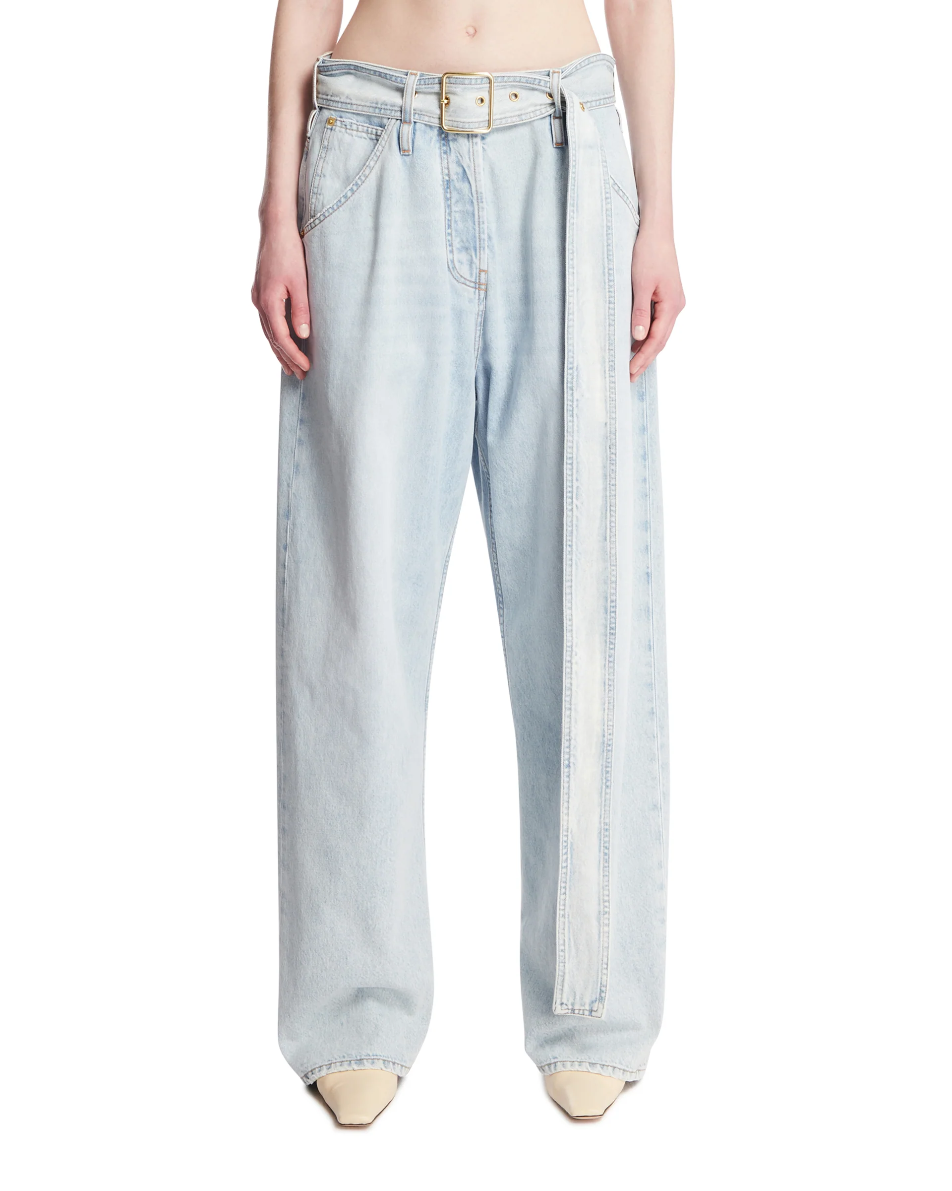 Jeans Dalila Con Cintura Celesti