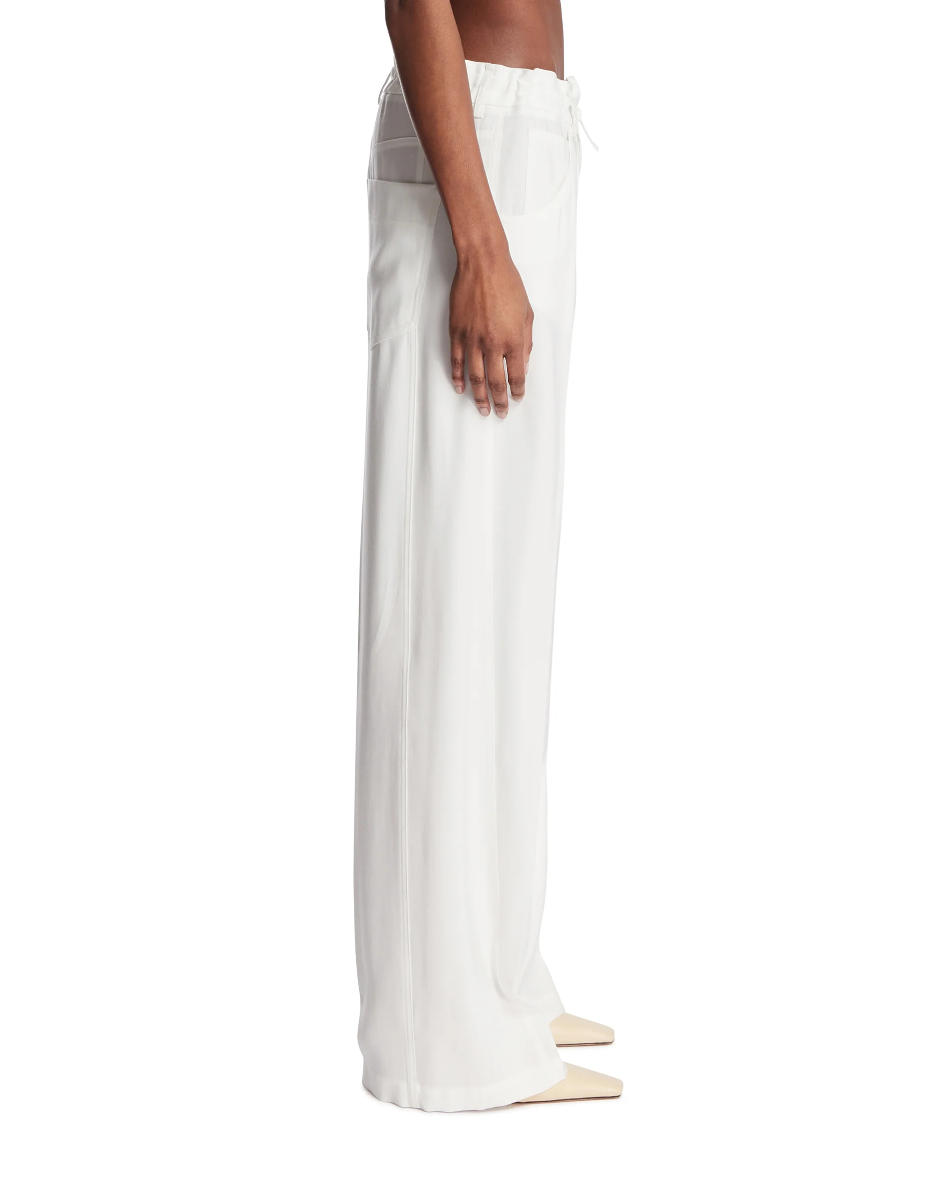 Pantaloni Con Coulisse Bianchi - Image 4