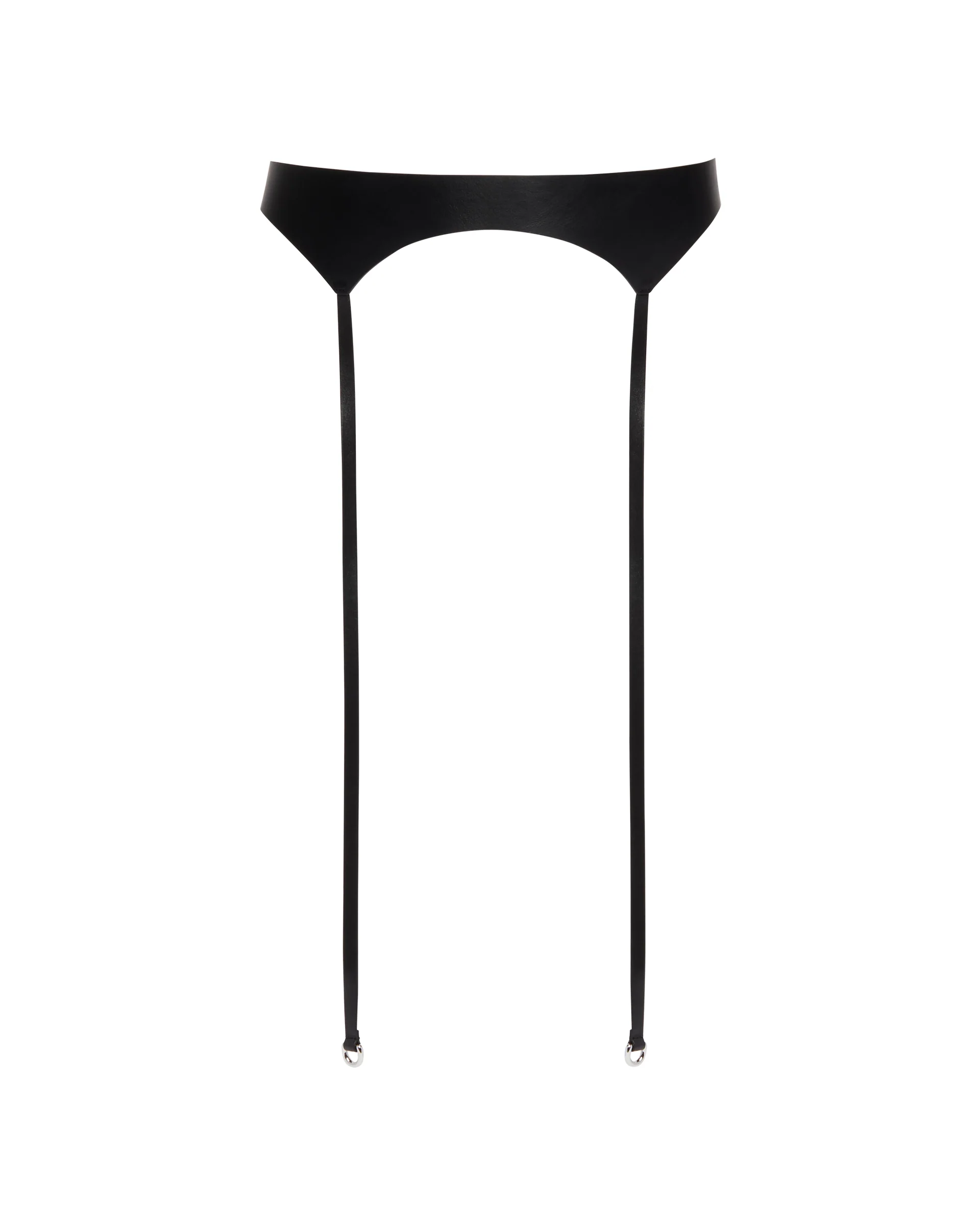 Cintura Laisse In Pelle Nera - Image 2