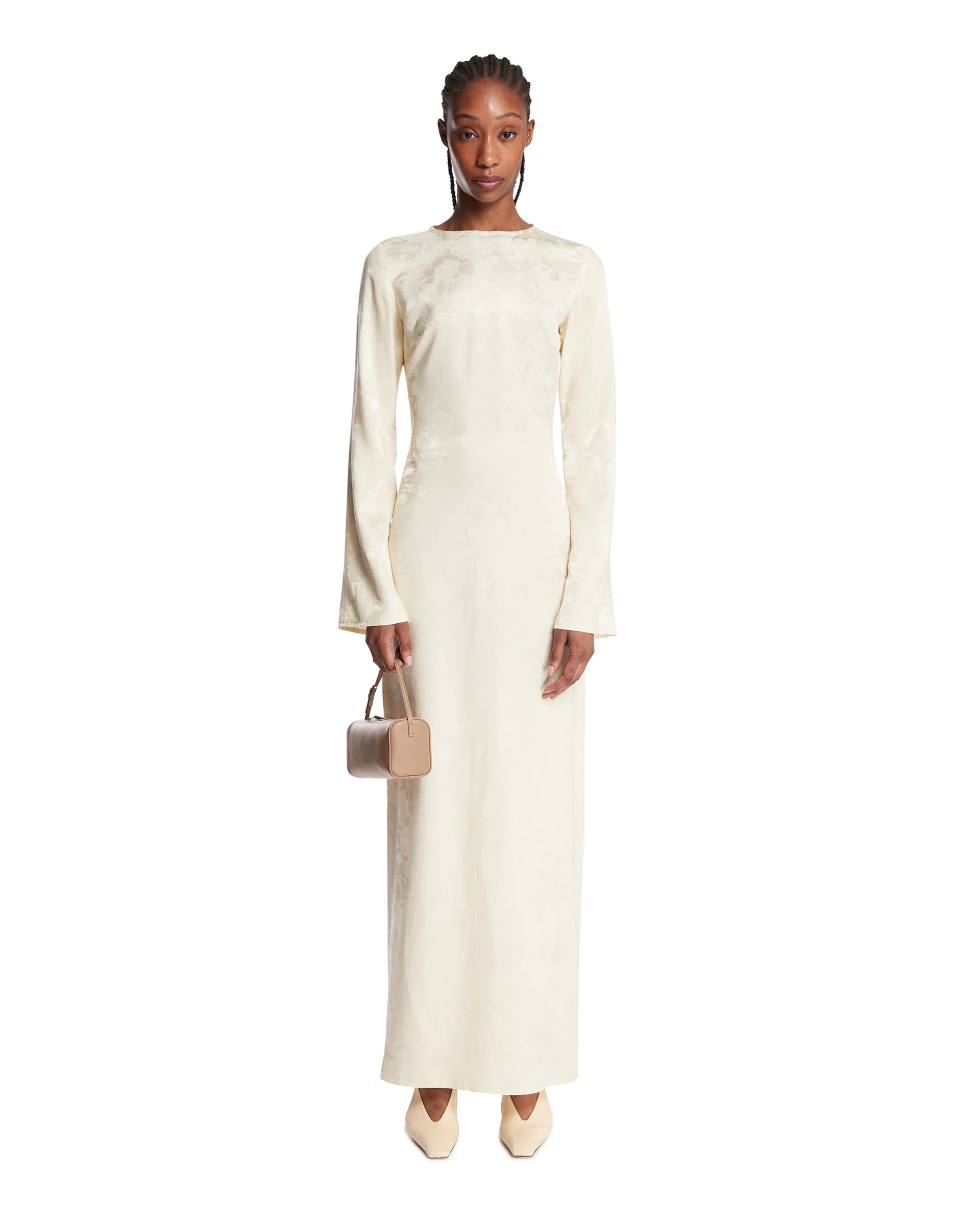 Abito Jacquard Bianco - Image 3