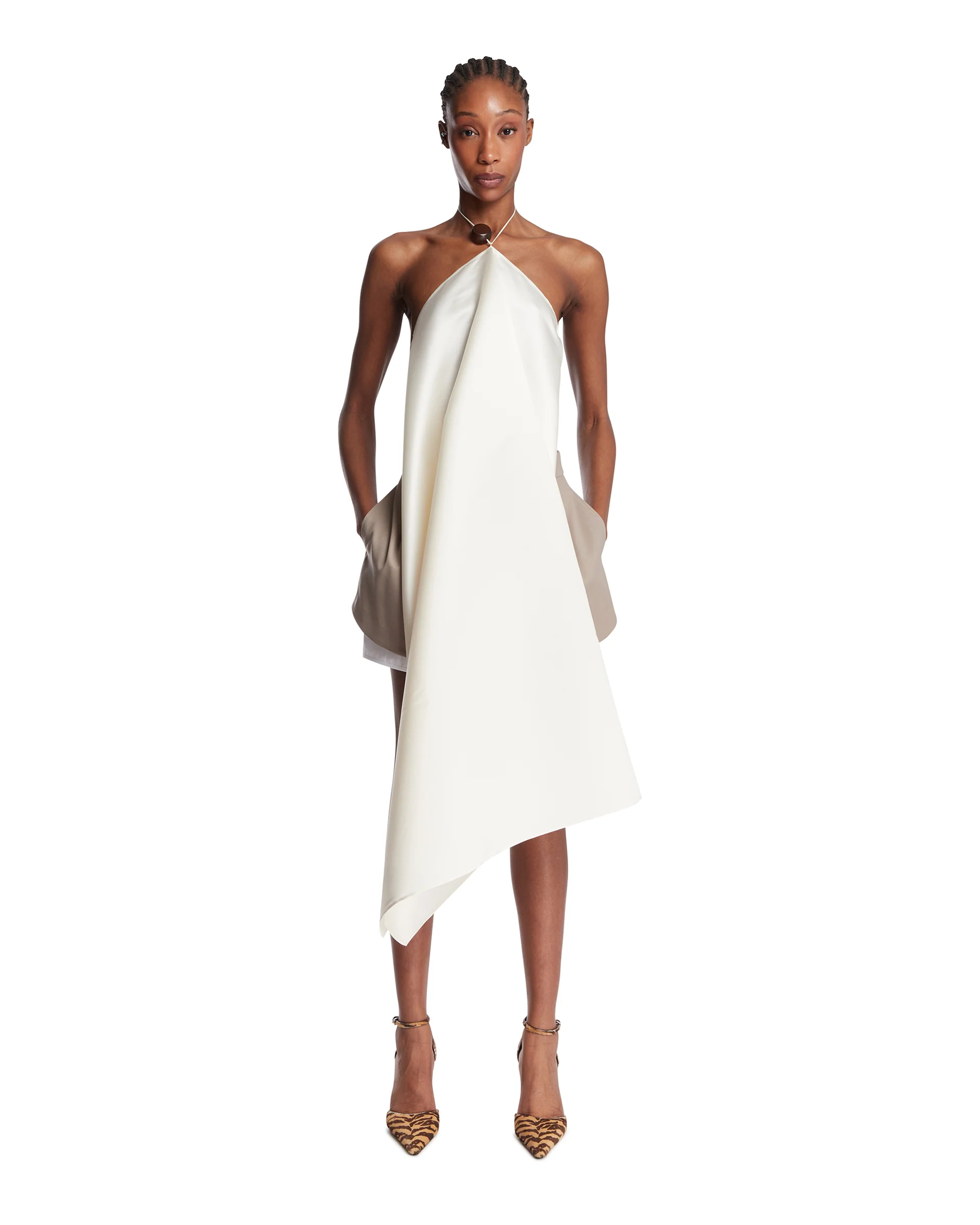 Top Oversize In Seta Bianco - Image 3