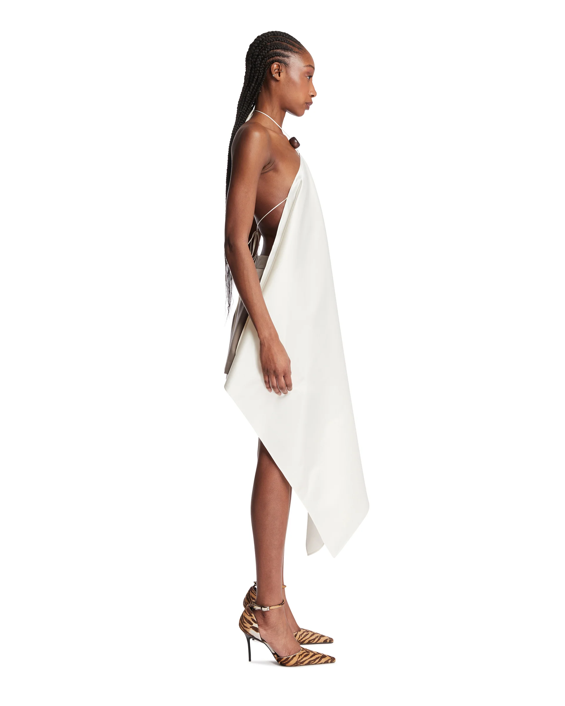 Top Oversize In Seta Bianco - Image 4