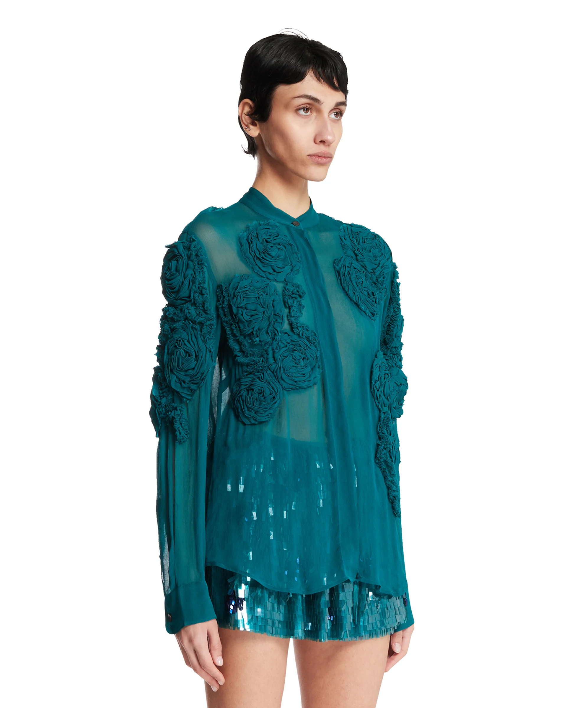 Camicia Con Fiori Blu - Image 2