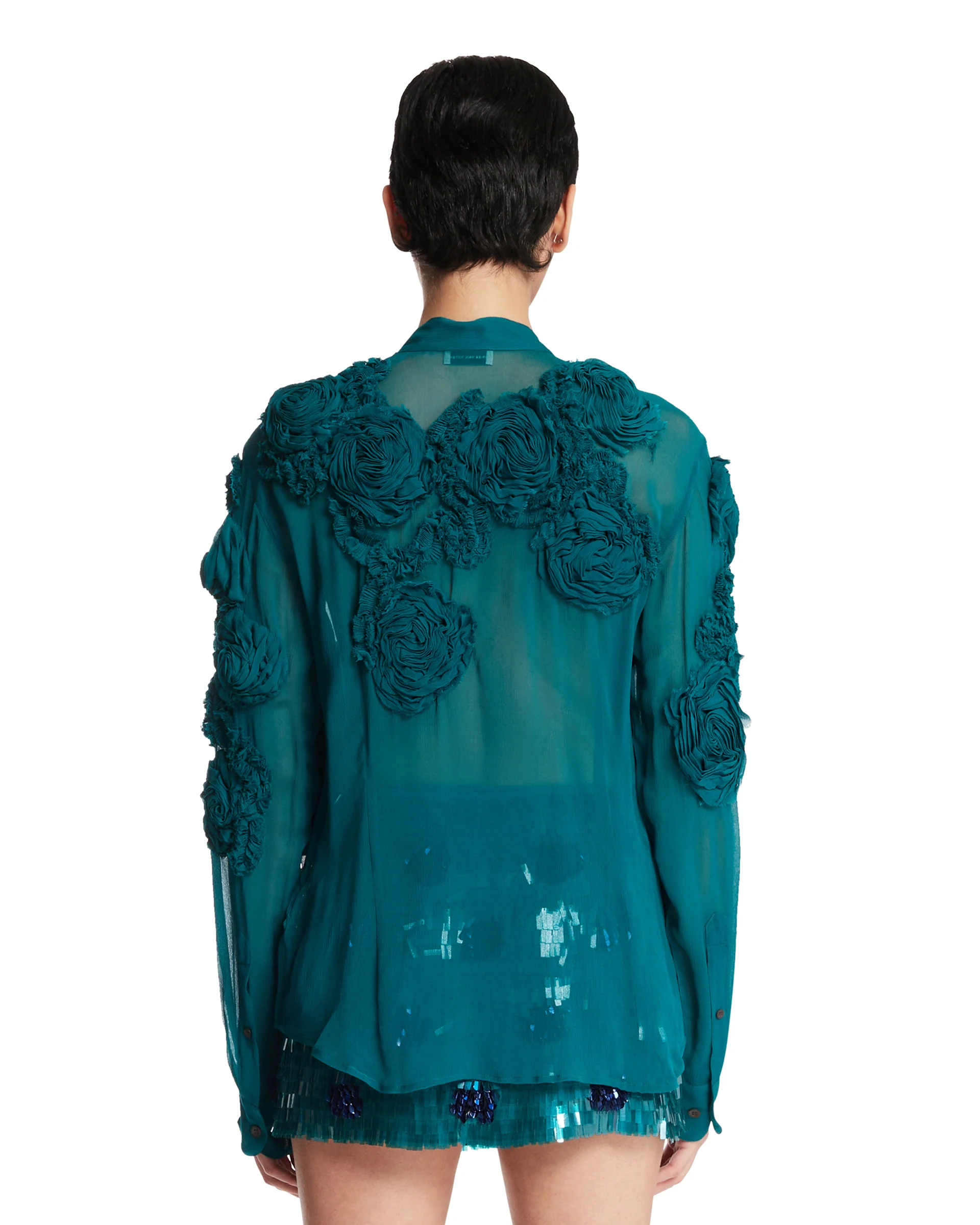 Camicia Con Fiori Blu - Image 5