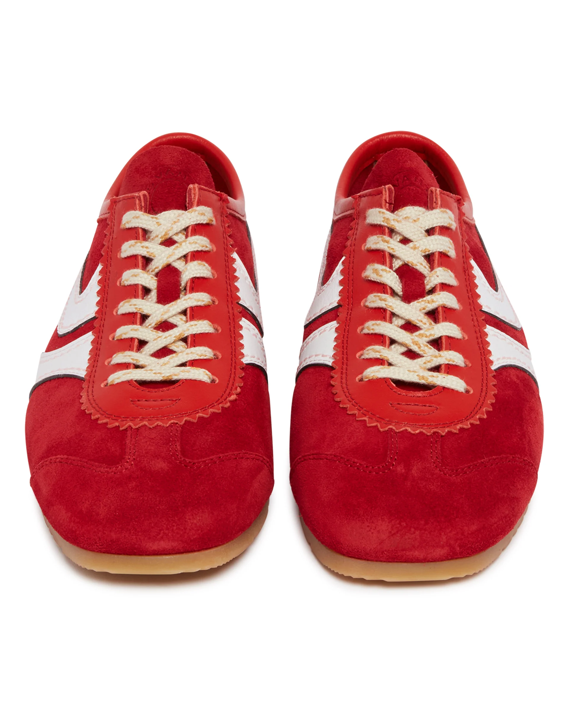 Sneakers In Suede Rosse - Image 5