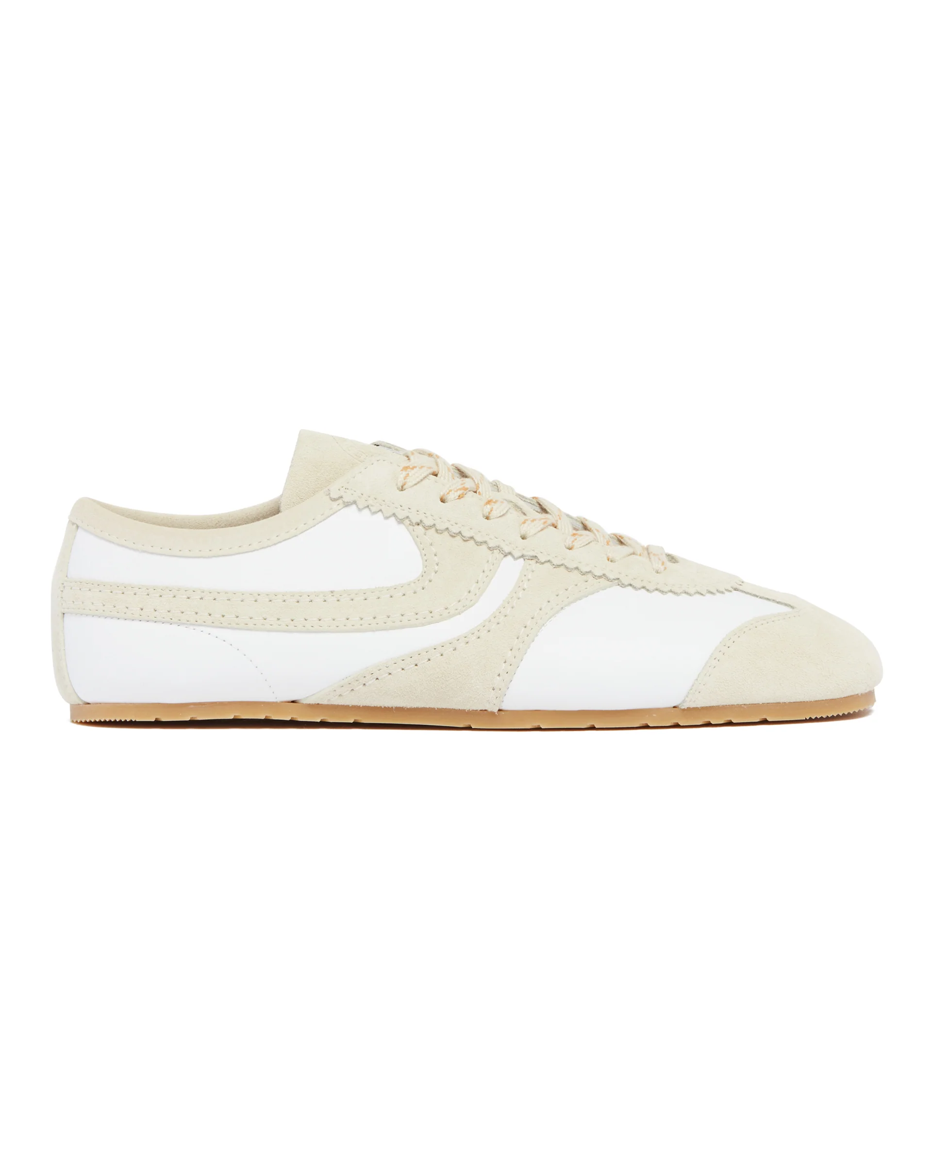 Sneakers In Suede Bianche - Image 2