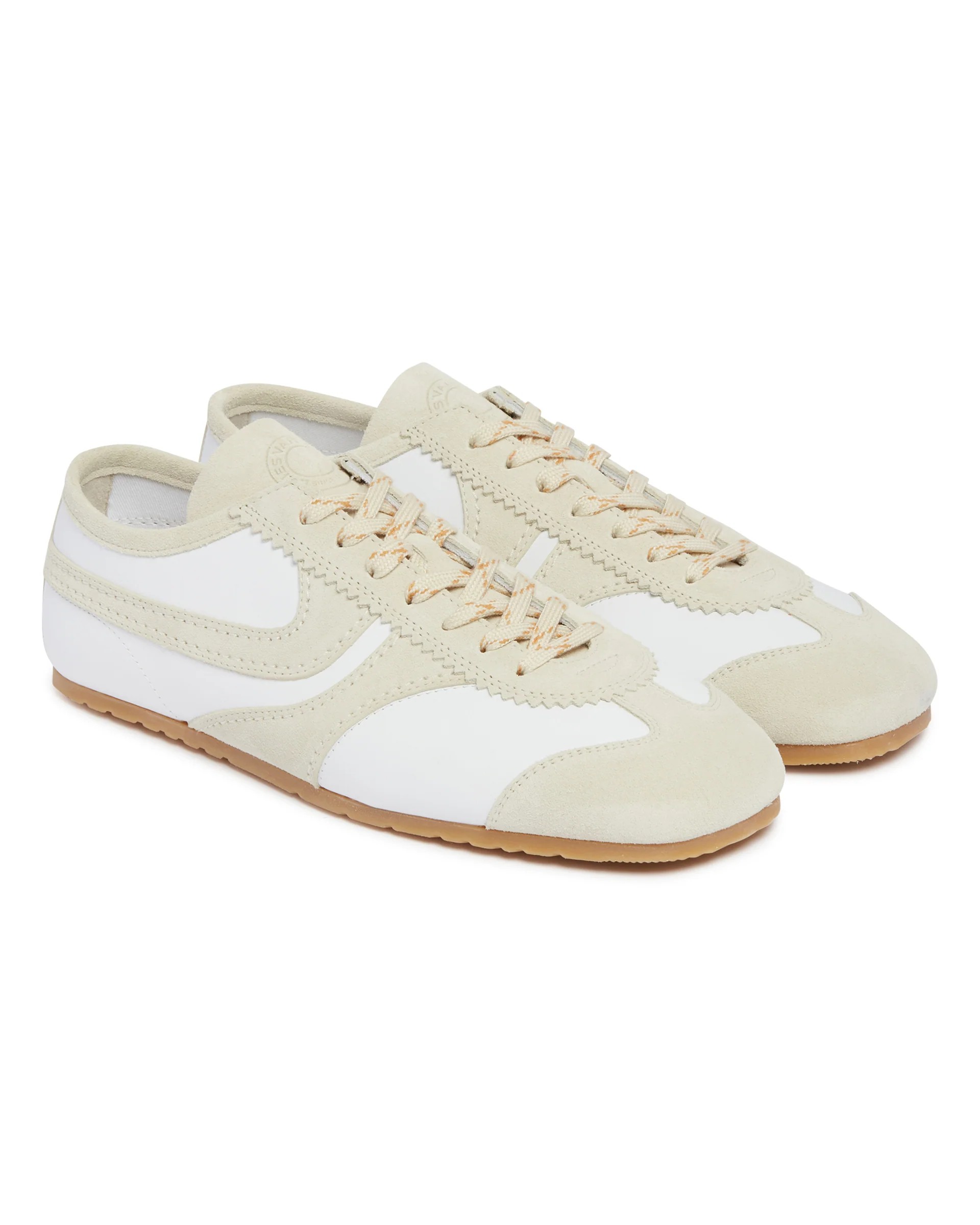 Sneakers In Suede Bianche - Image 4