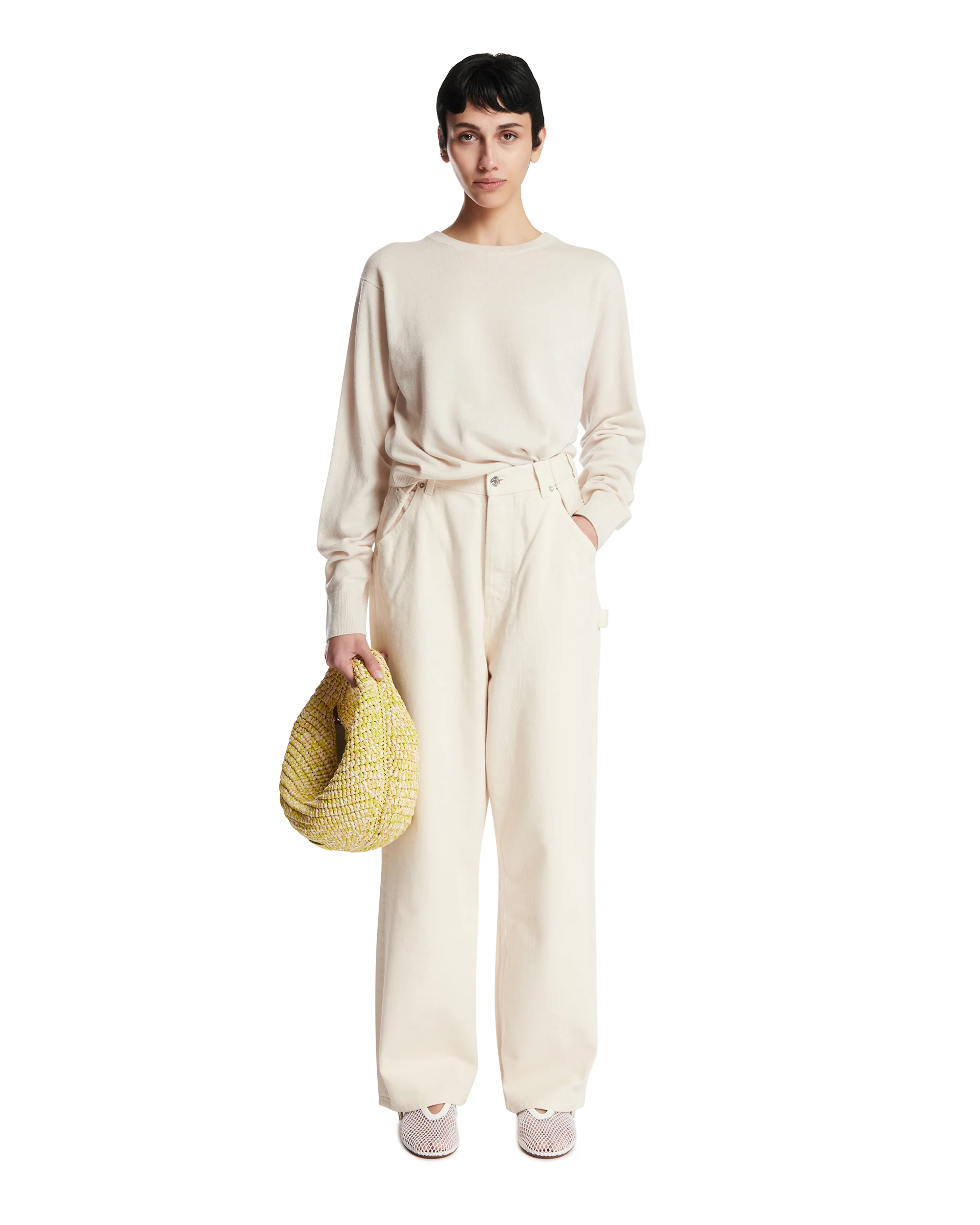 Maglione In Cashmere Bianco - Image 3