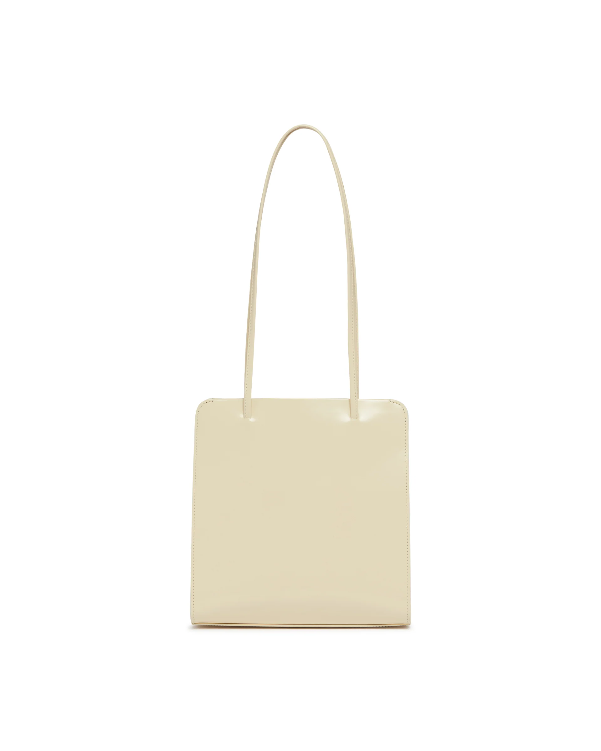 Borsa Lisse In Pelle Beige - Image 6
