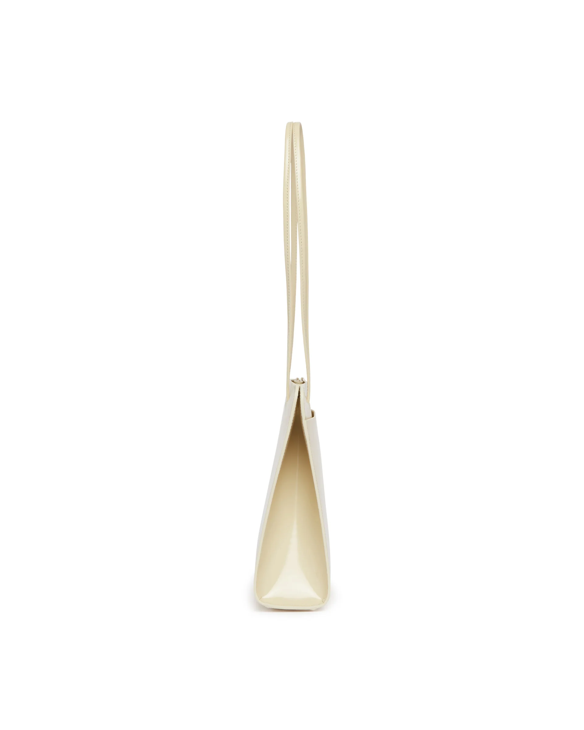 Borsa Lisse In Pelle Beige - Image 7