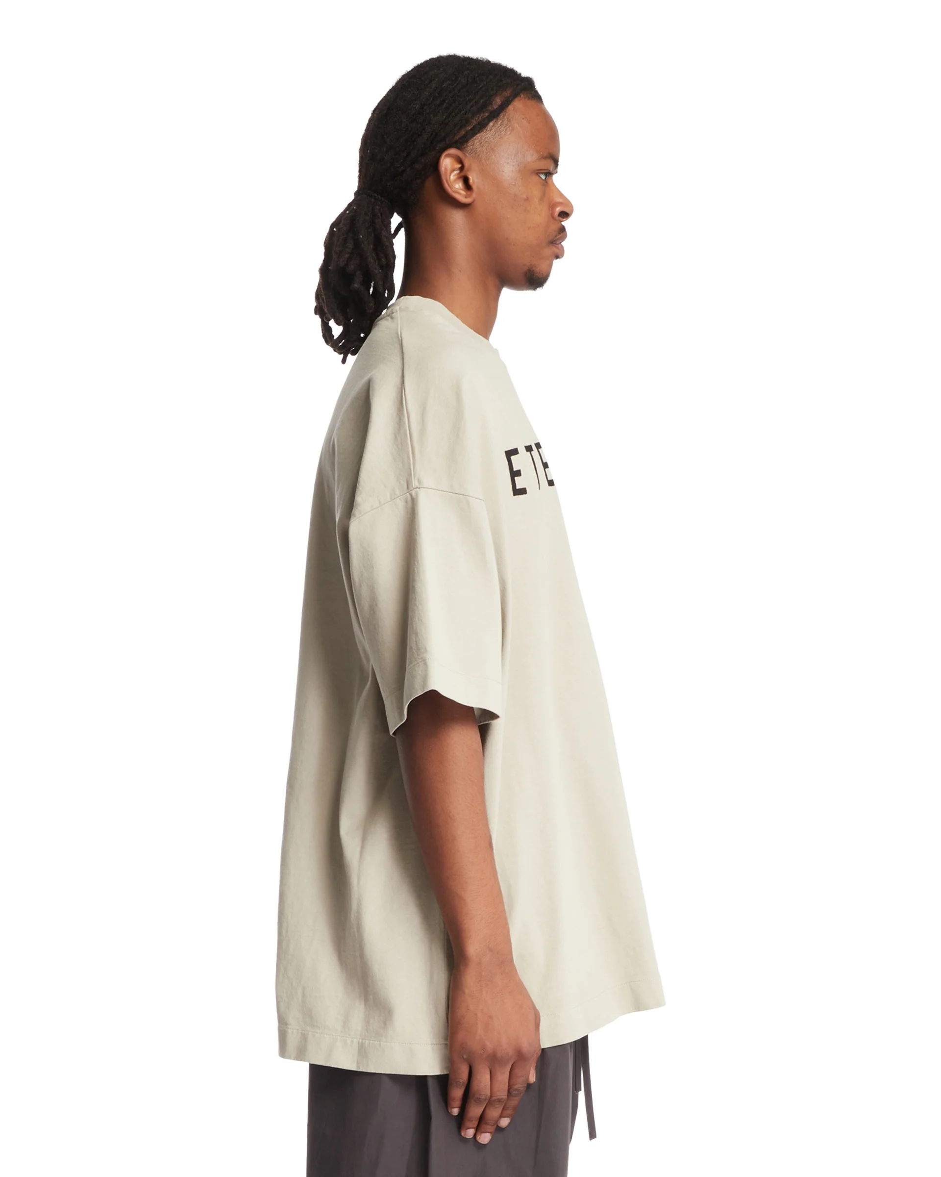 T-shirt Eternal In Cotone Beige - Image 4