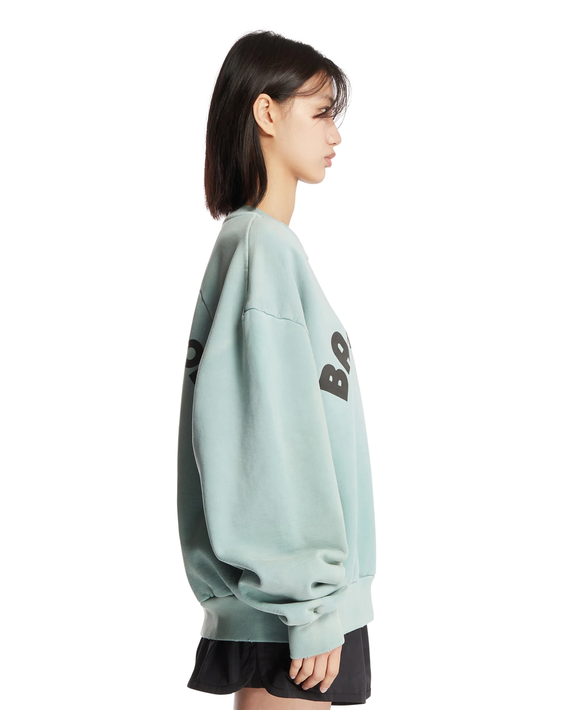 Felpa Baseball In Cotone Azzurra - Image 4