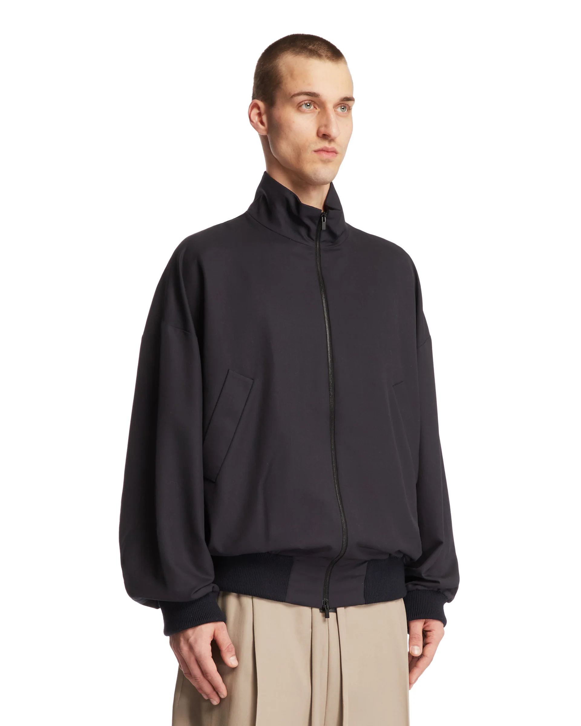 Bomber A Collo Alto Blu - Image 2