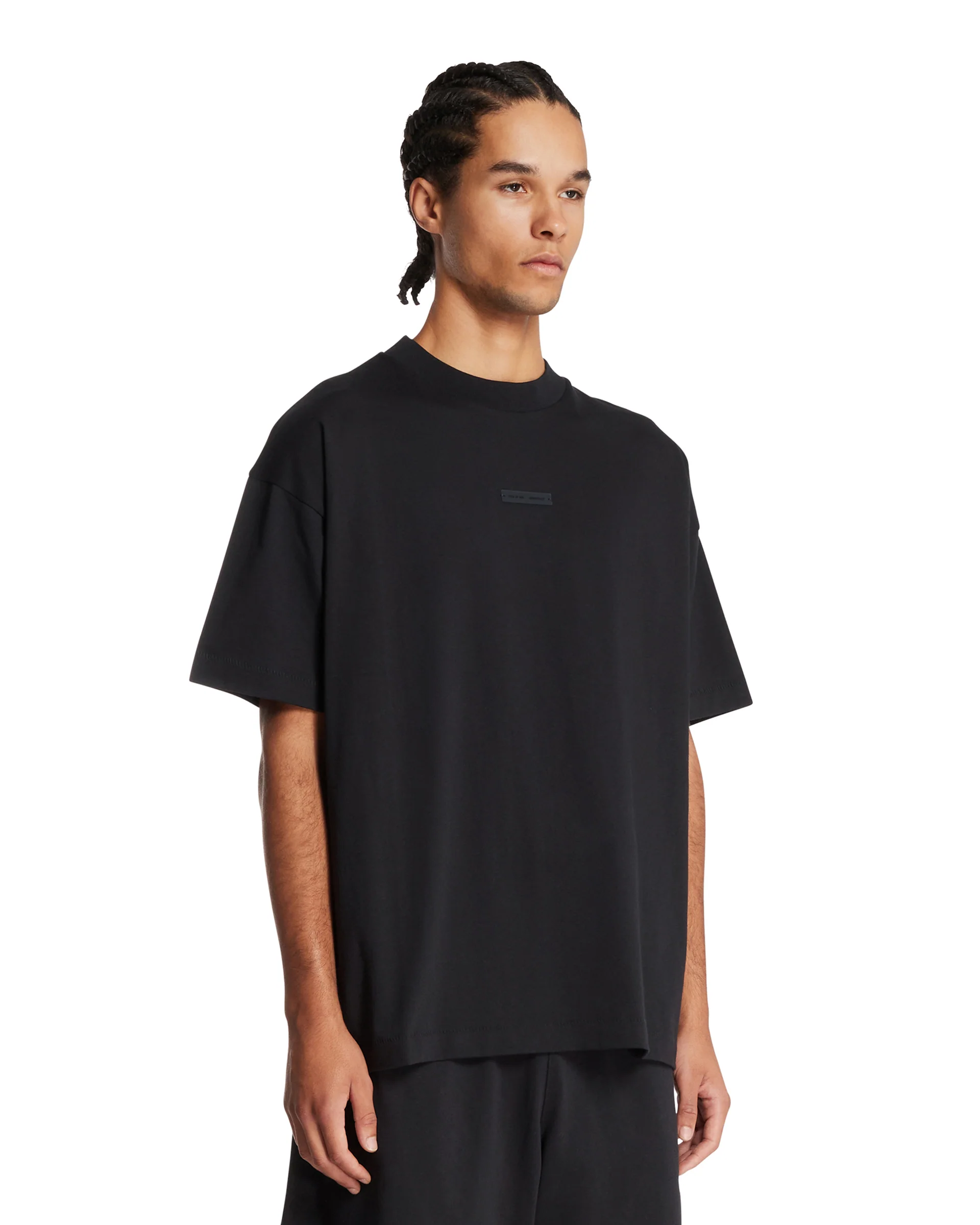 T-Shirt Classica In Cotone Nera - Image 2