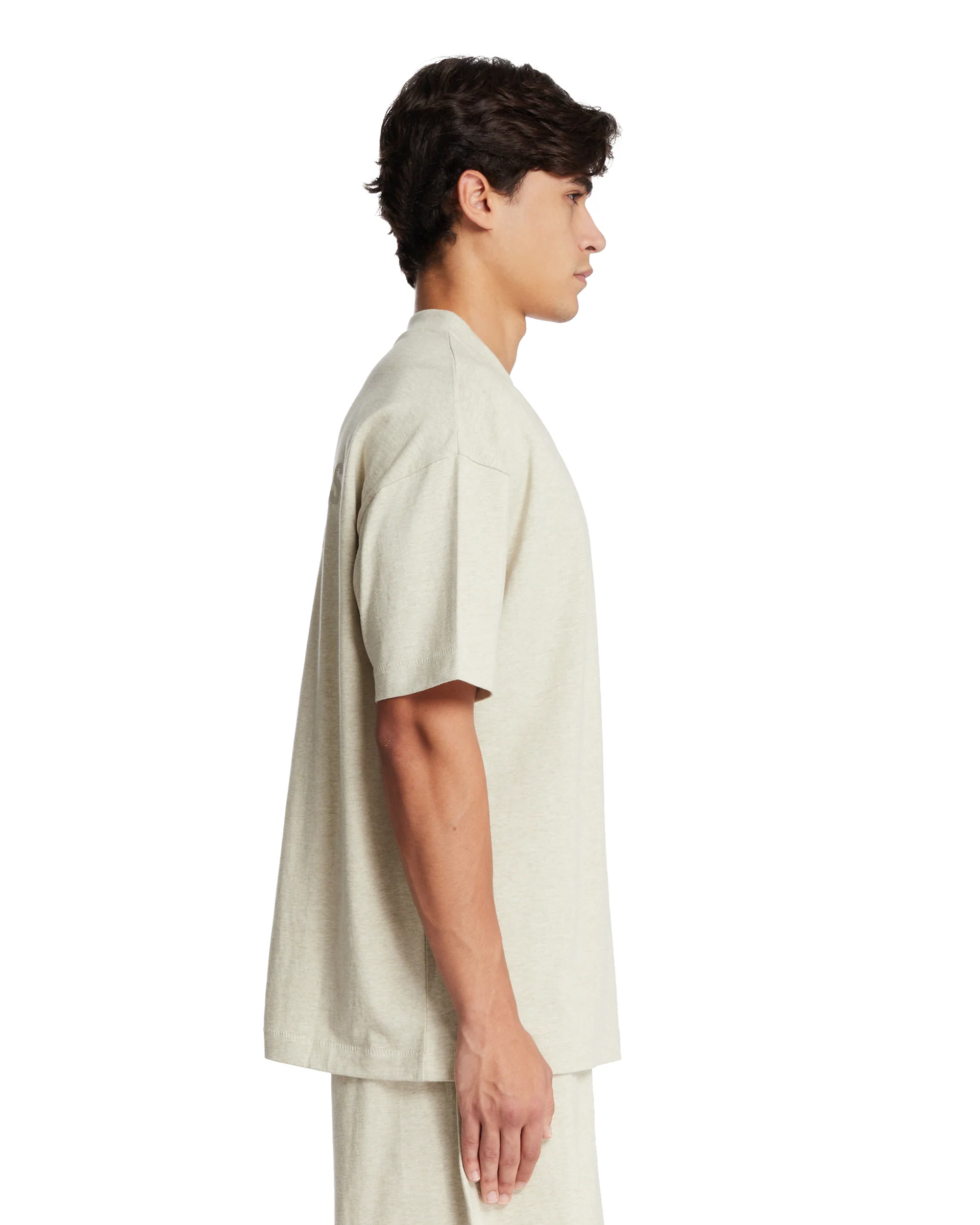 T-shirt In Cotone Con Logo Grigia - Image 4