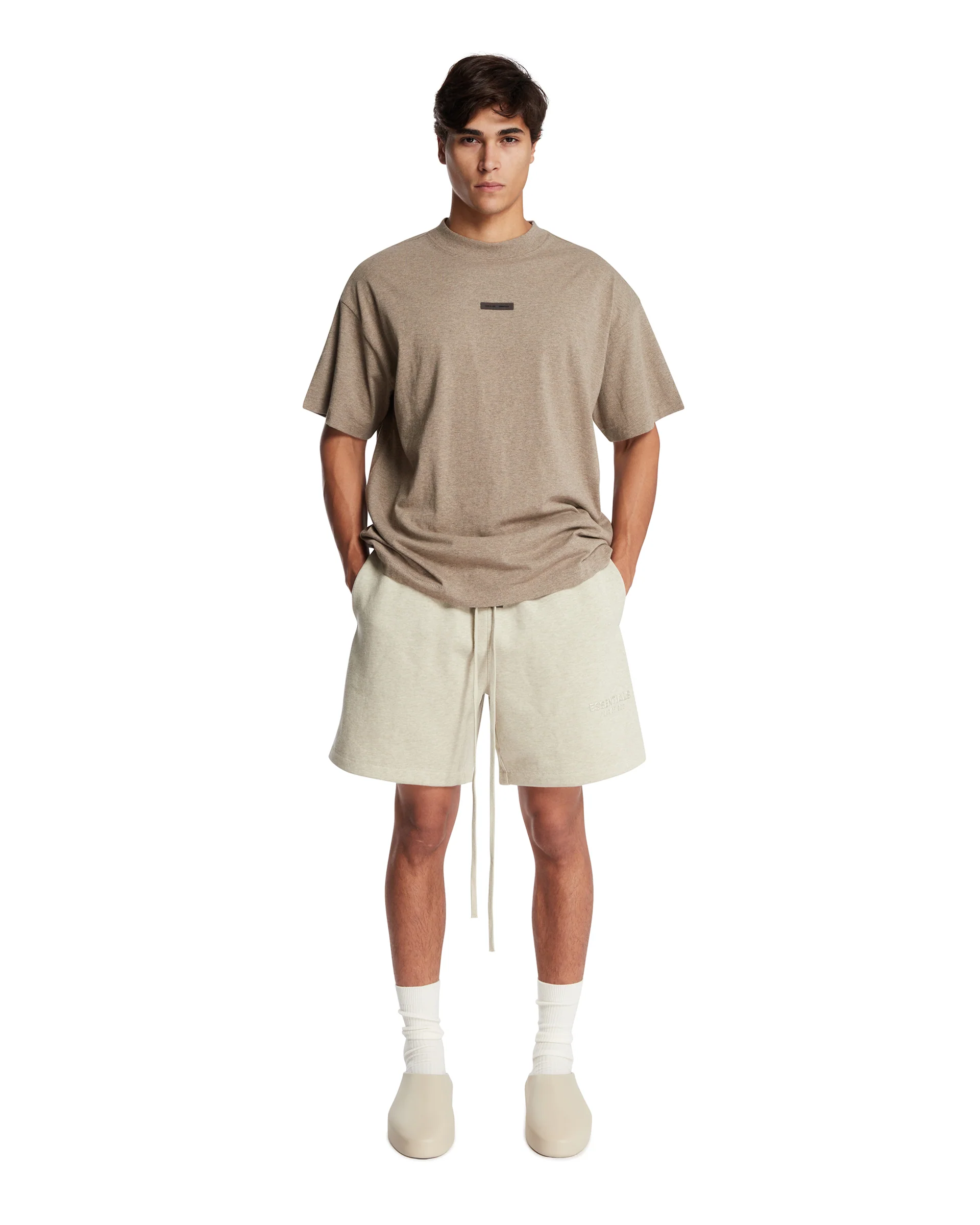 Pantaloncini In Cotone Grigi - Image 3
