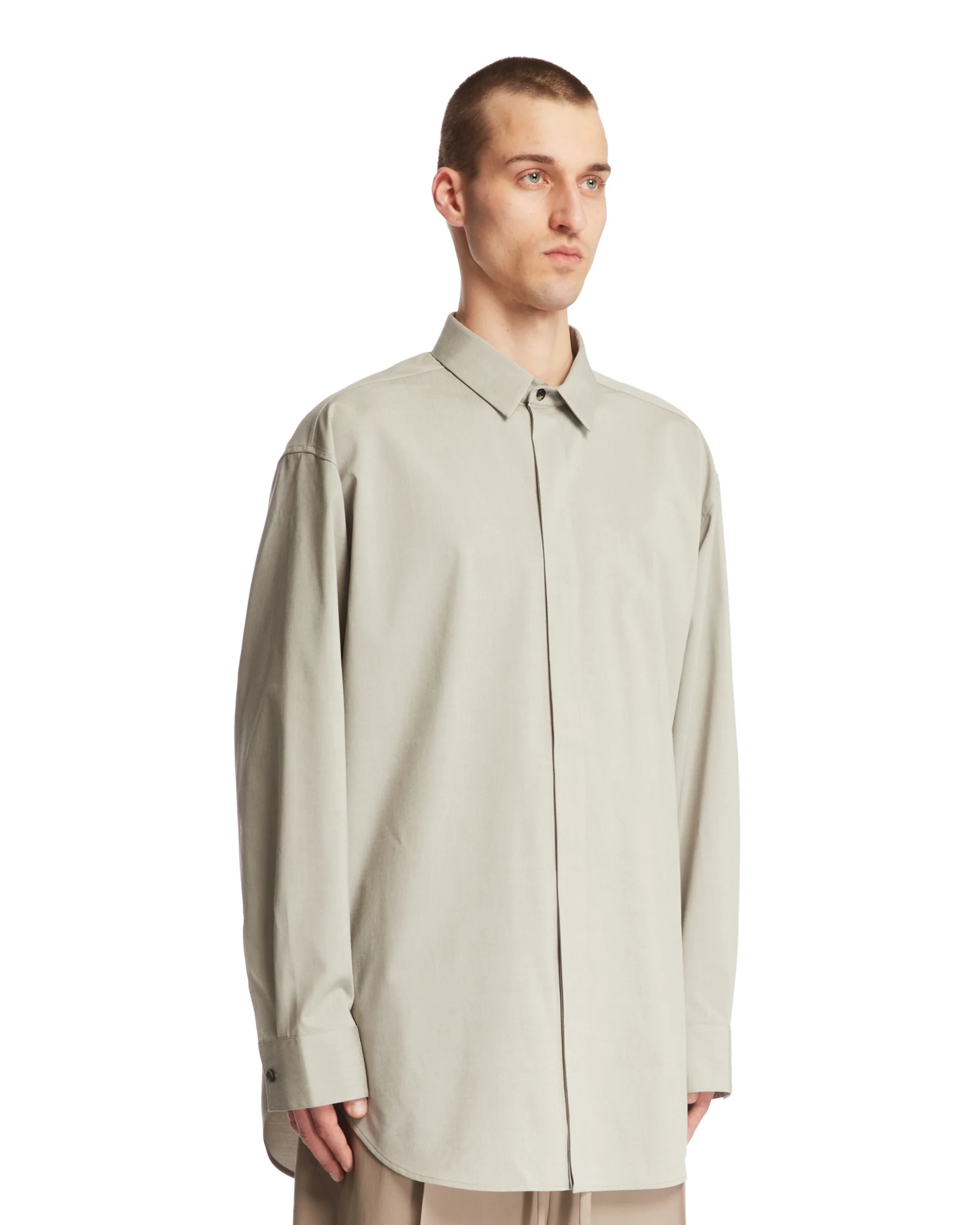 Camicia A Maniche Lunghe Grigia - Image 2