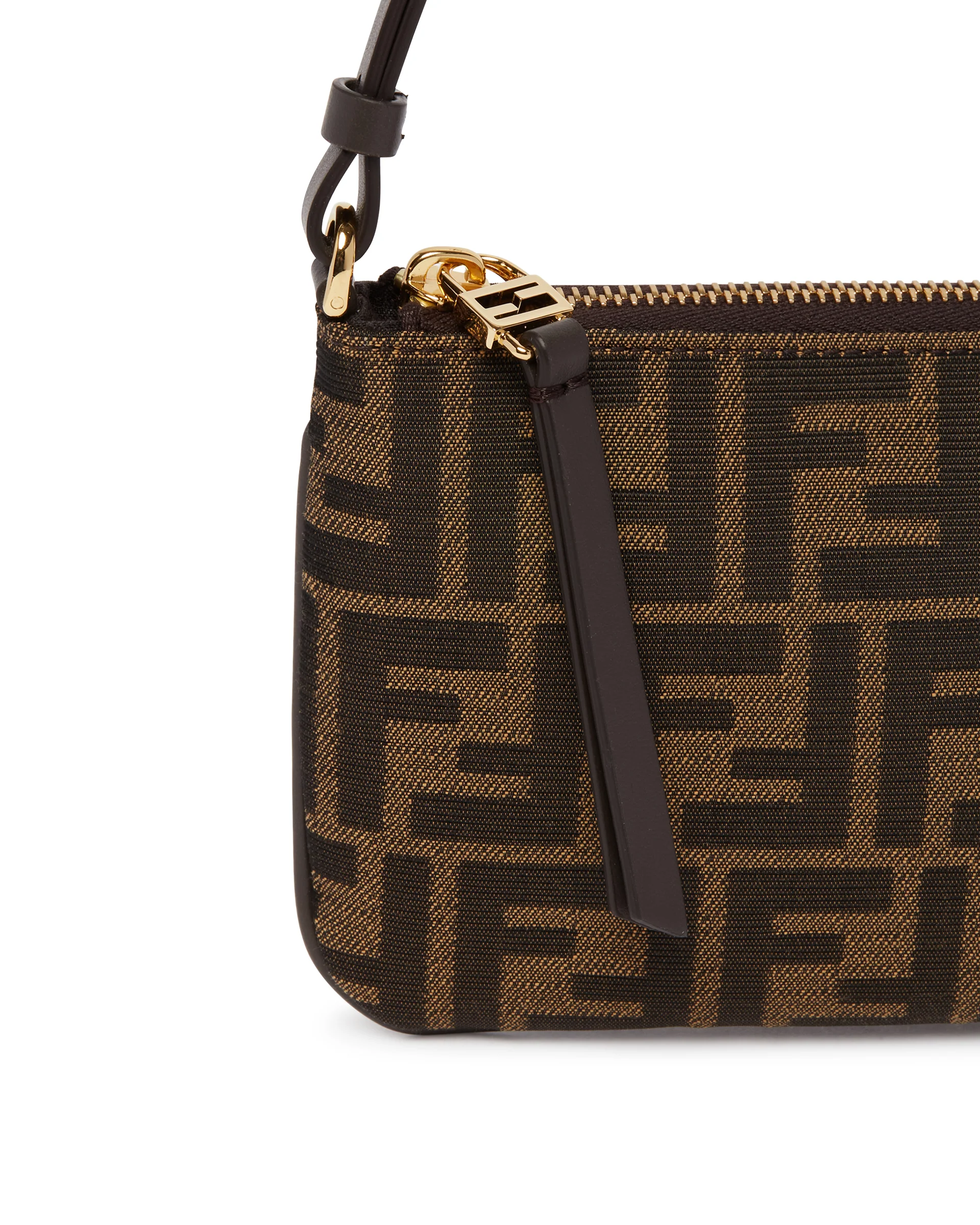 Borsa Flat Pouch Baguette Marrone - Image 4