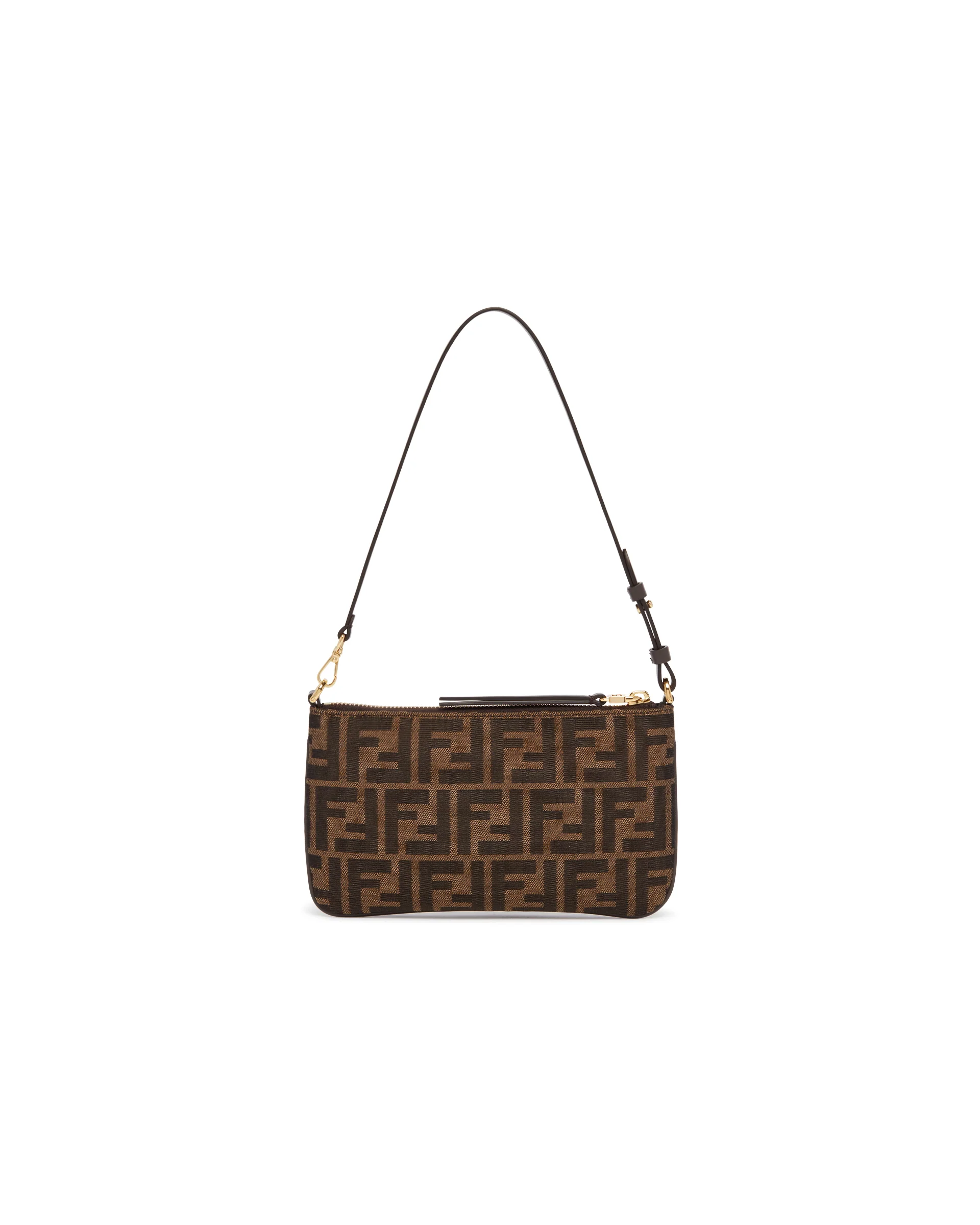 Borsa Flat Pouch Baguette Marrone - Image 6