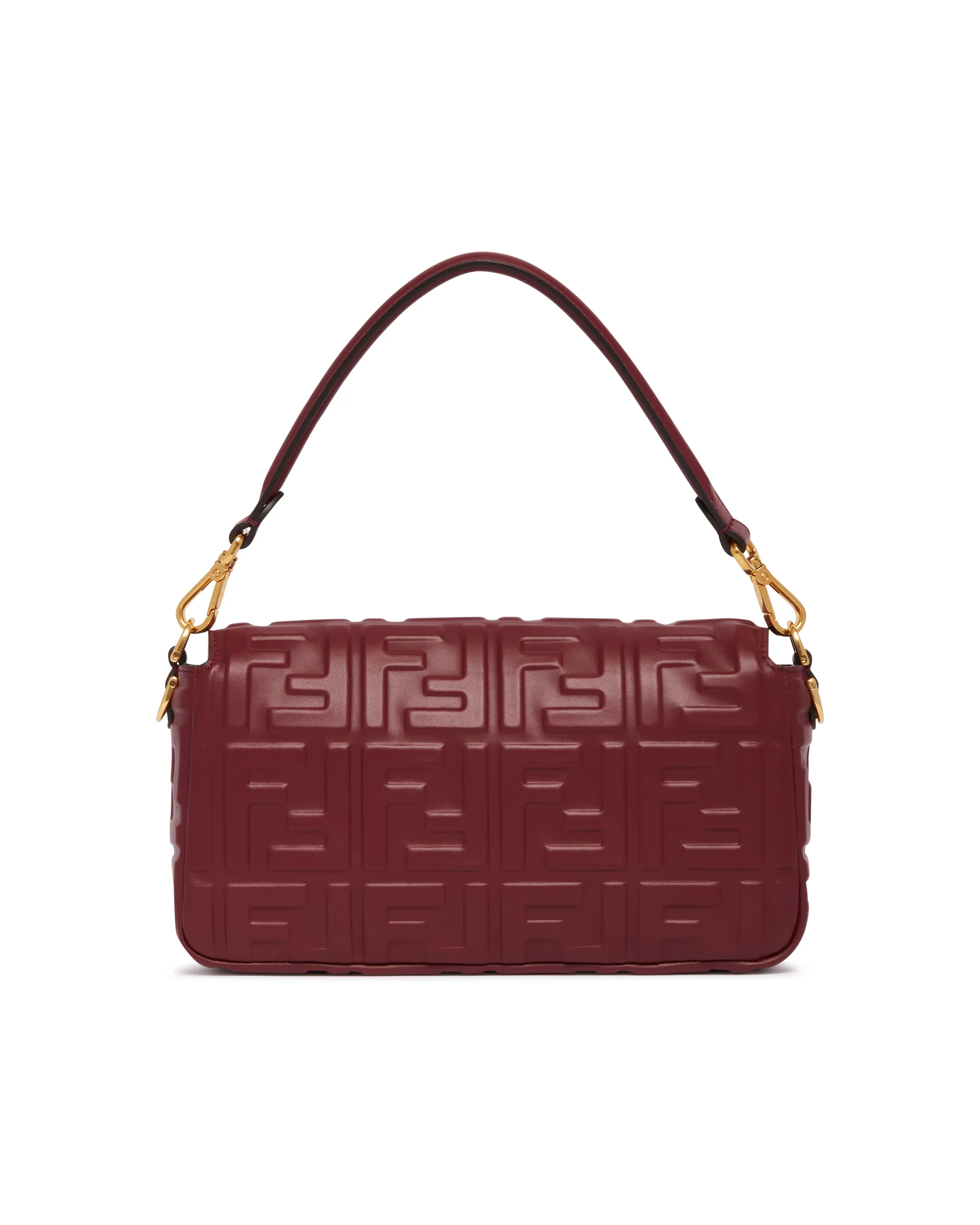 Borsa Baguette In Pelle Burgundy - Image 6
