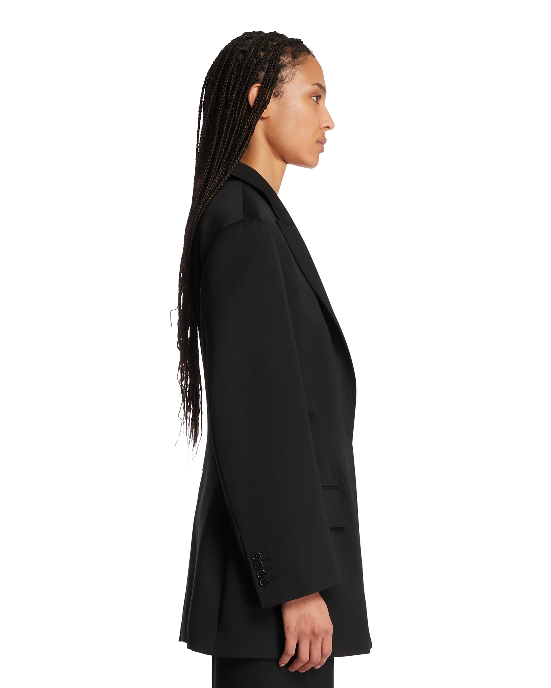 Blazer Malina In Lana Nero - Image 4