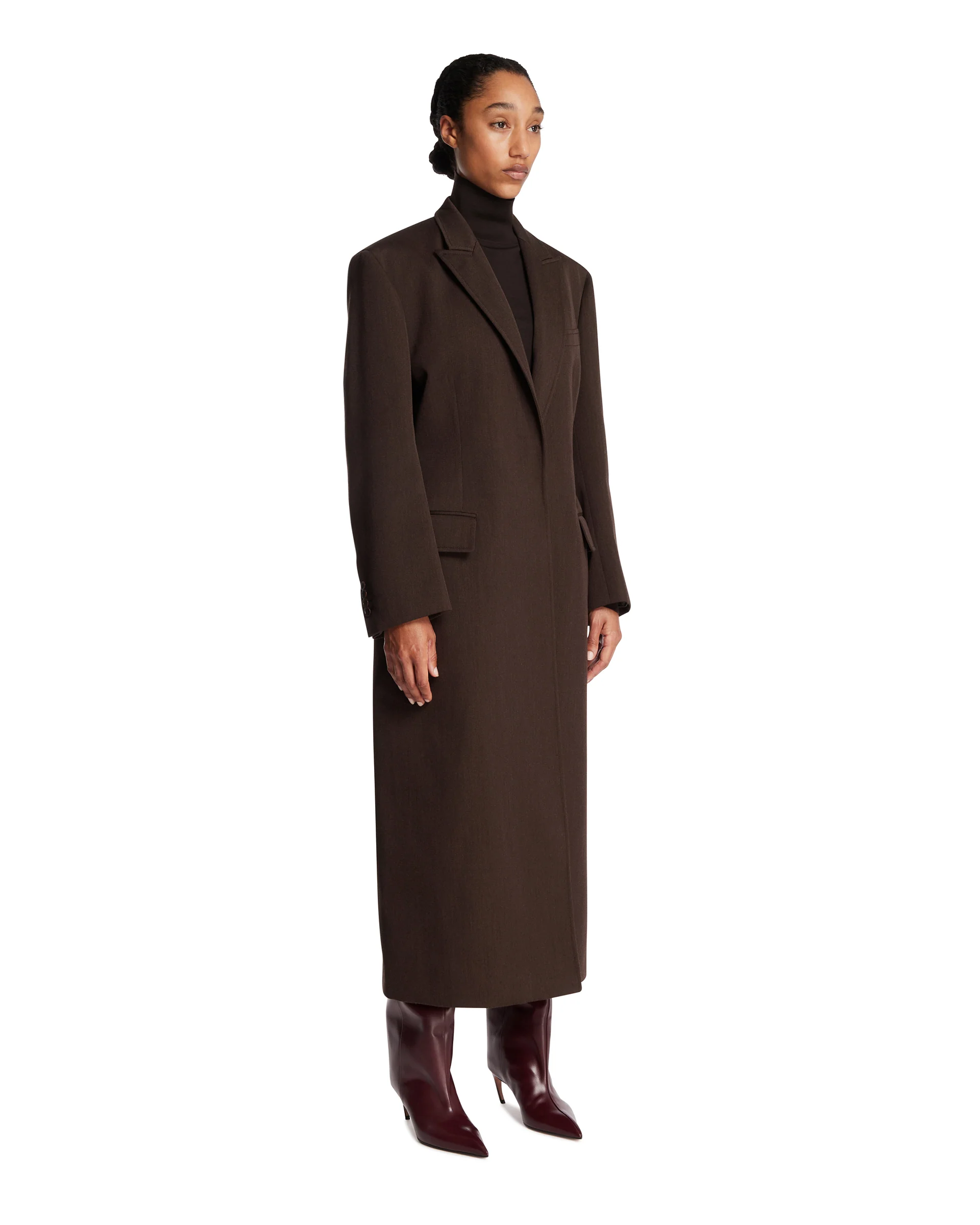 Cappotto Anouk In Lana Marrone - Image 2