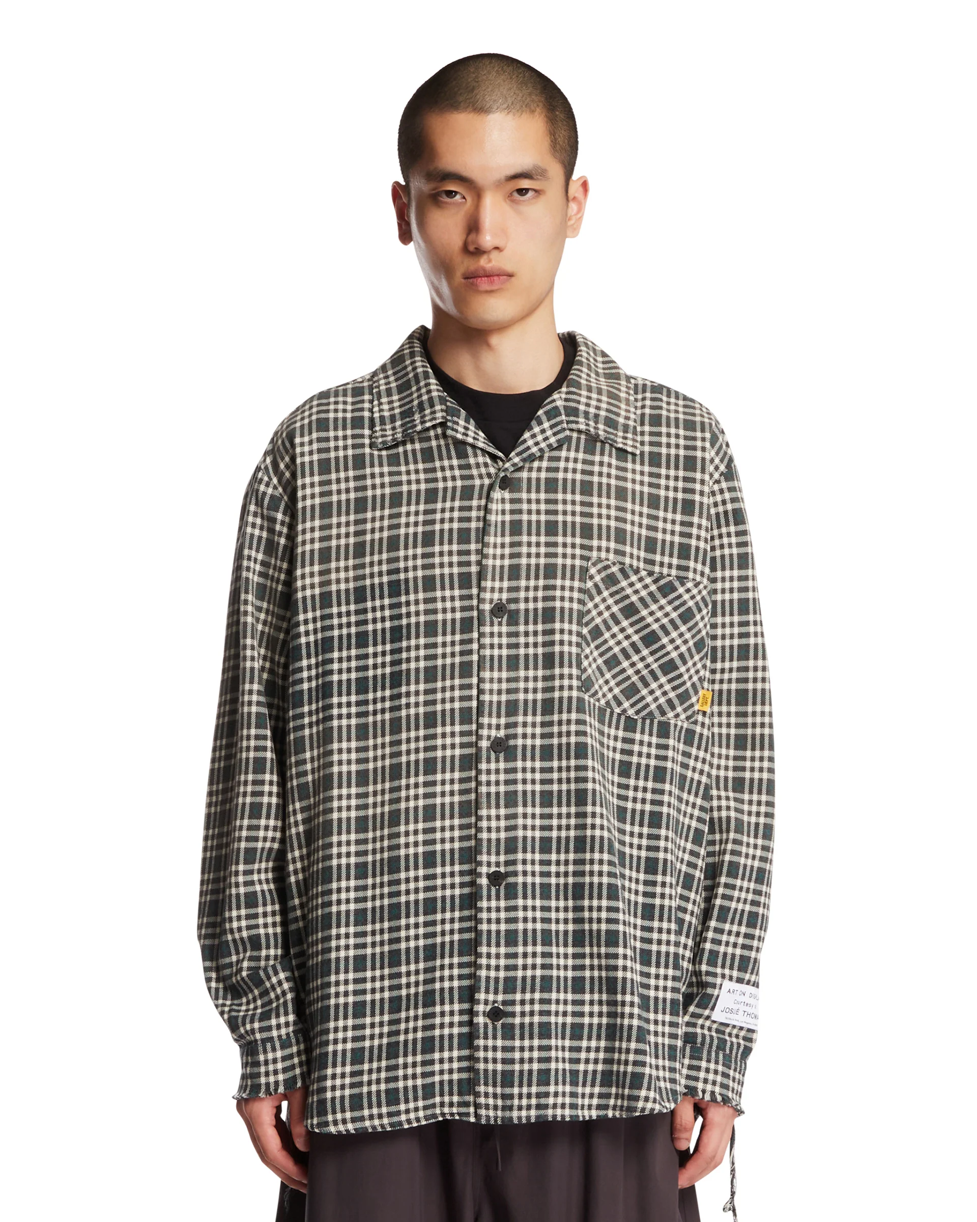 Camicia A Quadri Verde