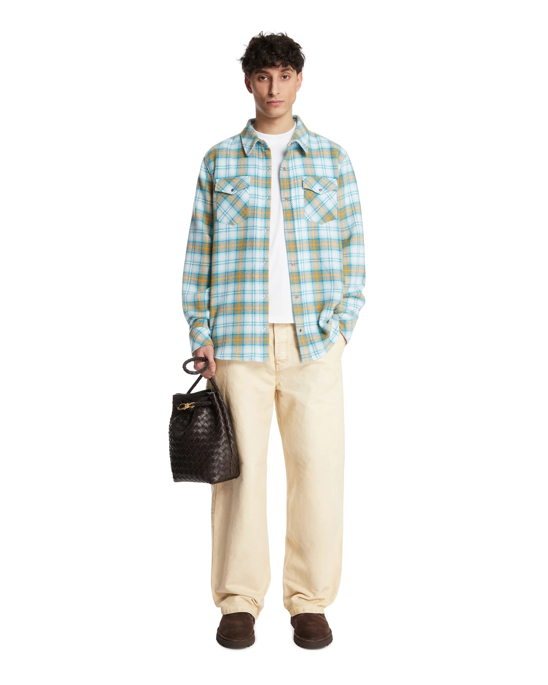Camicia Freedom In Cashmere Azzurra - Image 3