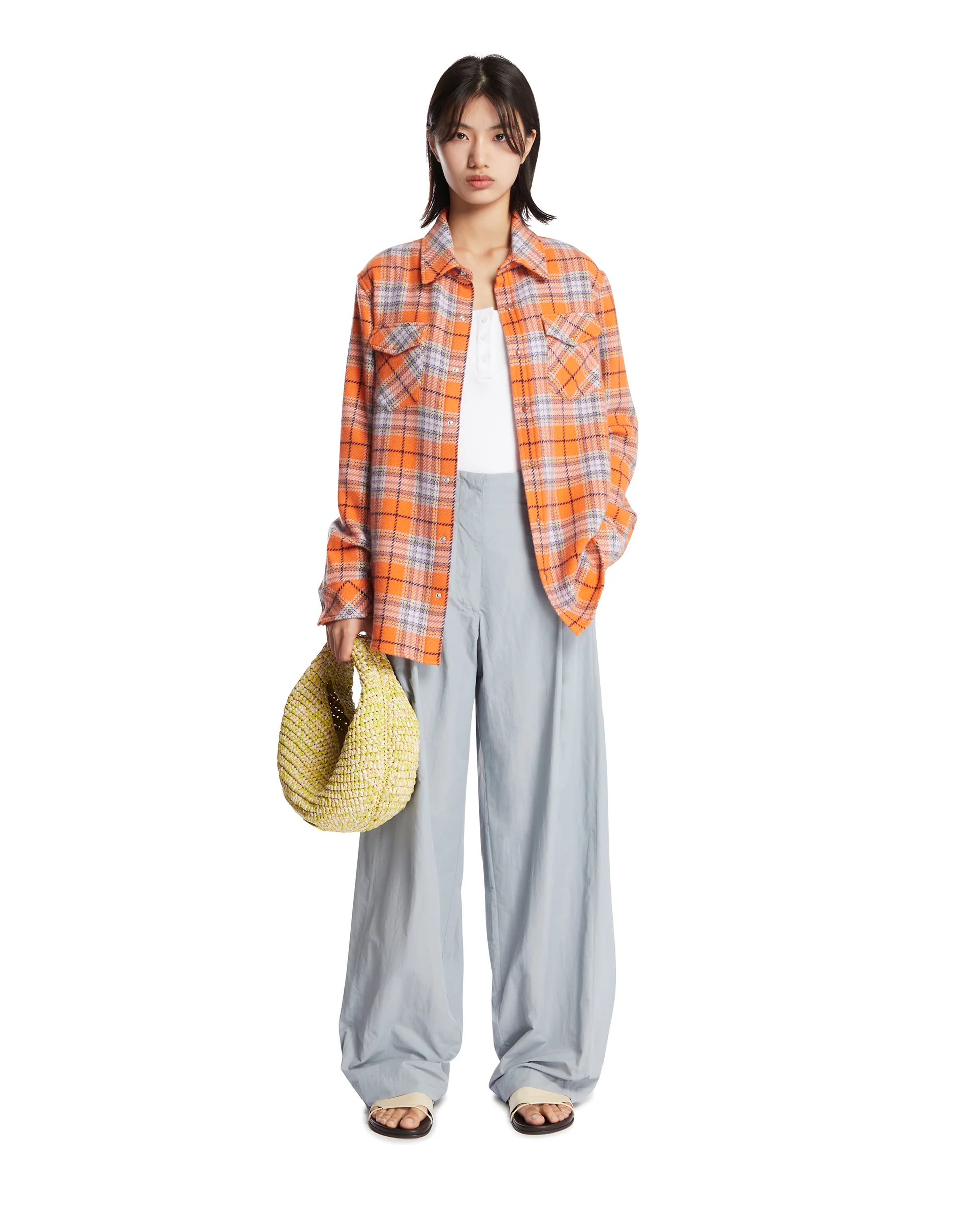 Camicia Midnight Sun Tartan Arancione - Image 3
