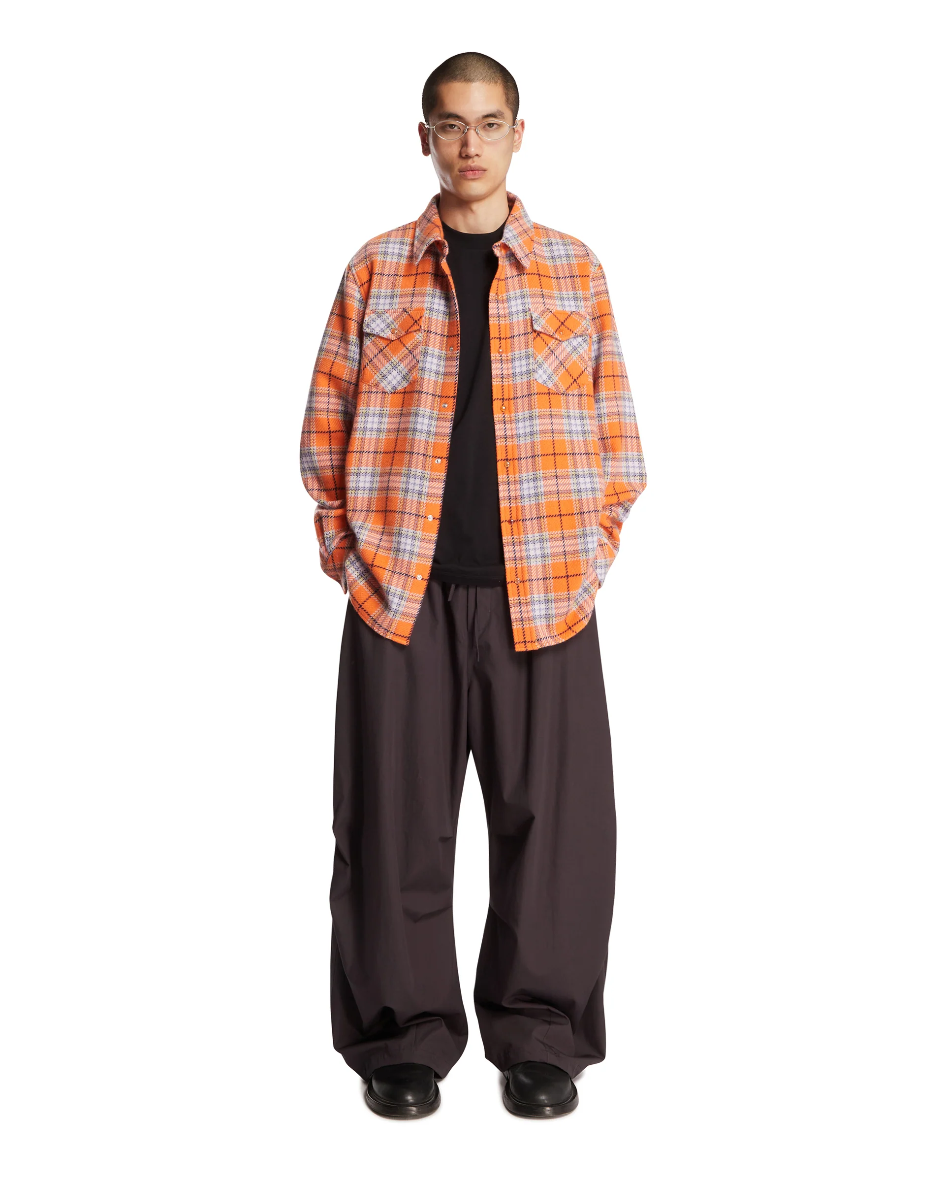 Camicia Midnight Sun Tartan Arancione - Image 3