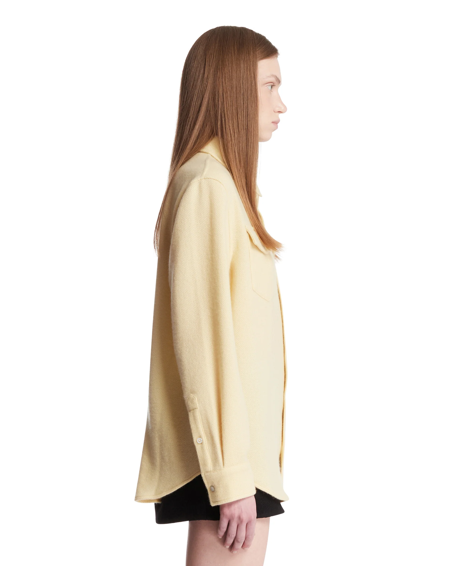 Camicia In Cashmere Gialla - Image 4