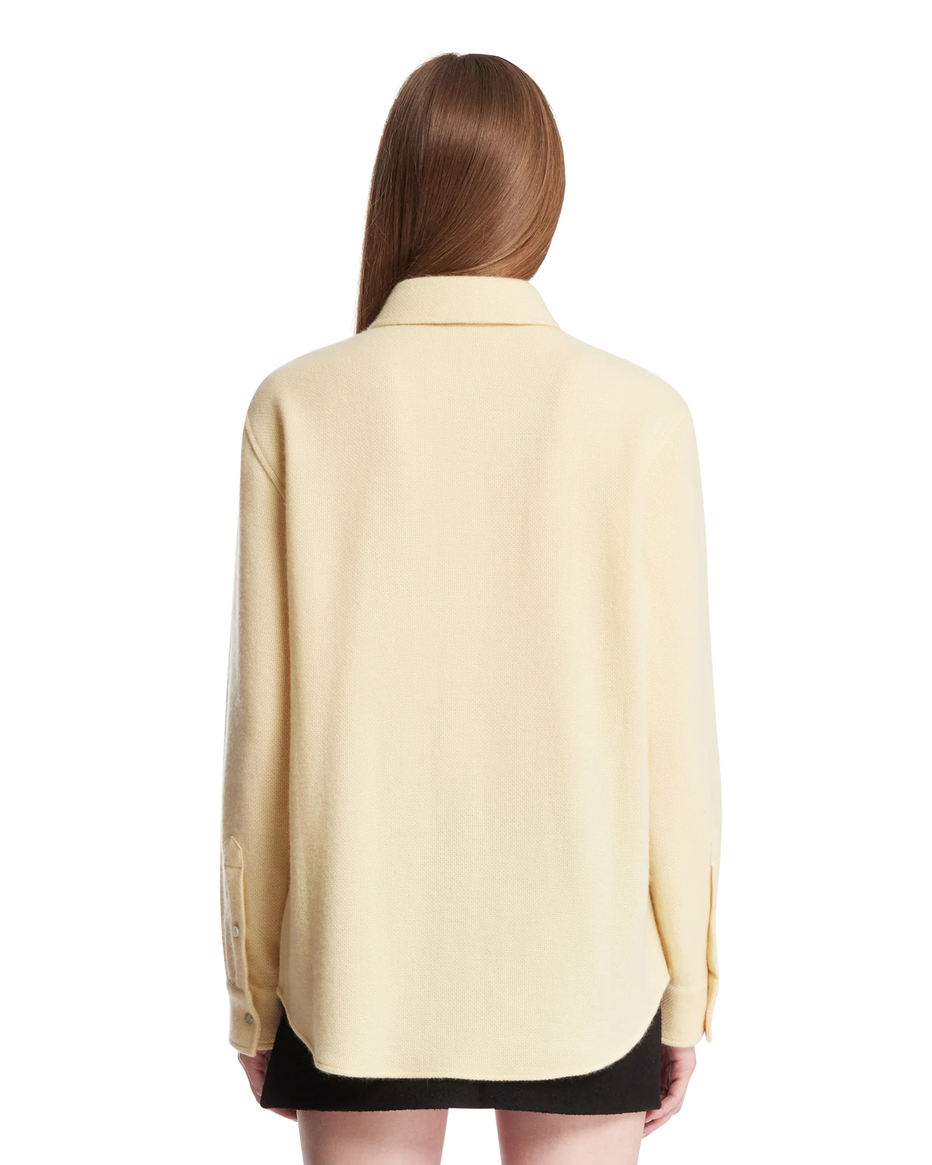 Camicia In Cashmere Gialla - Image 5