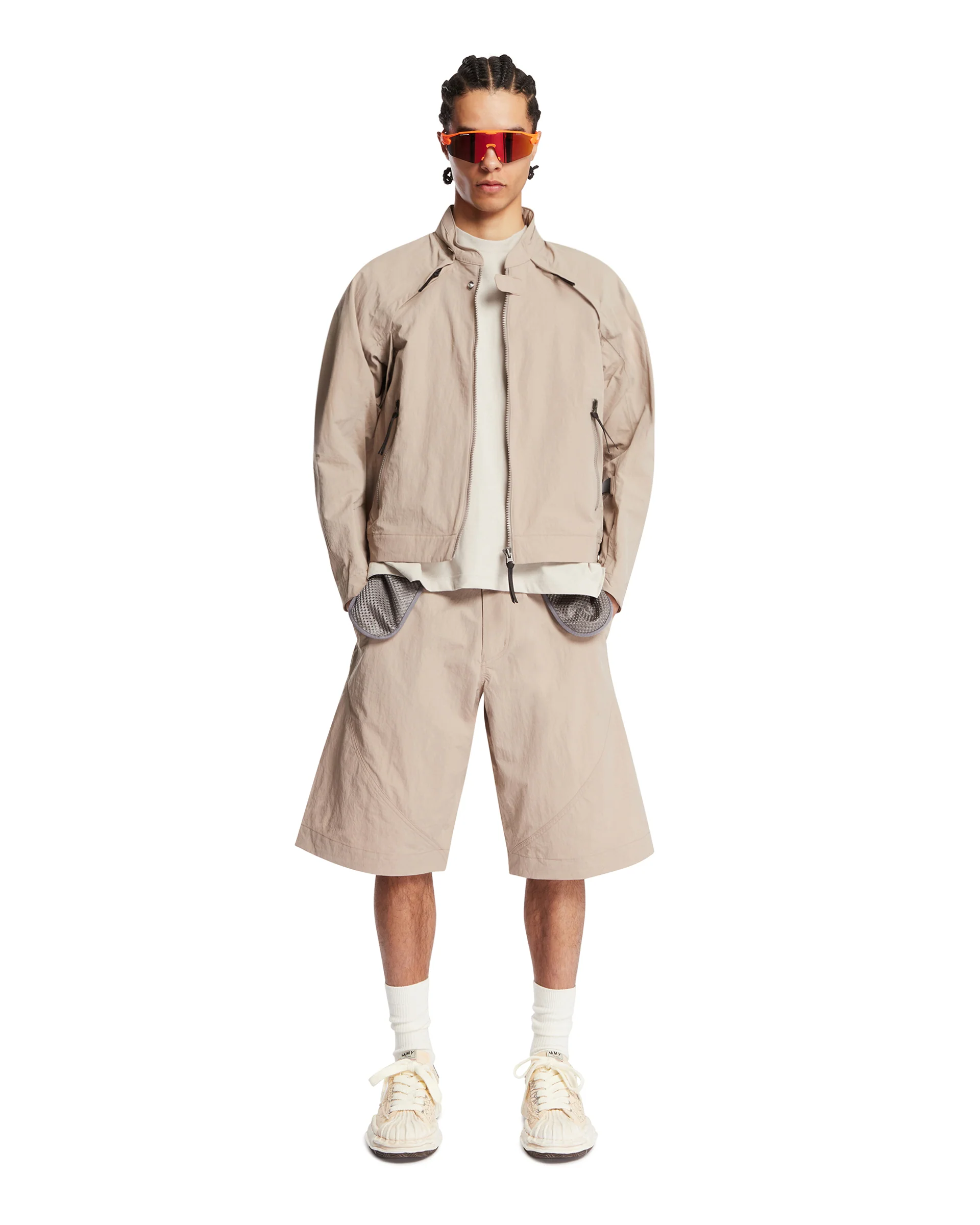 Pantaloncini Helicoid Pocket Beige - Image 3