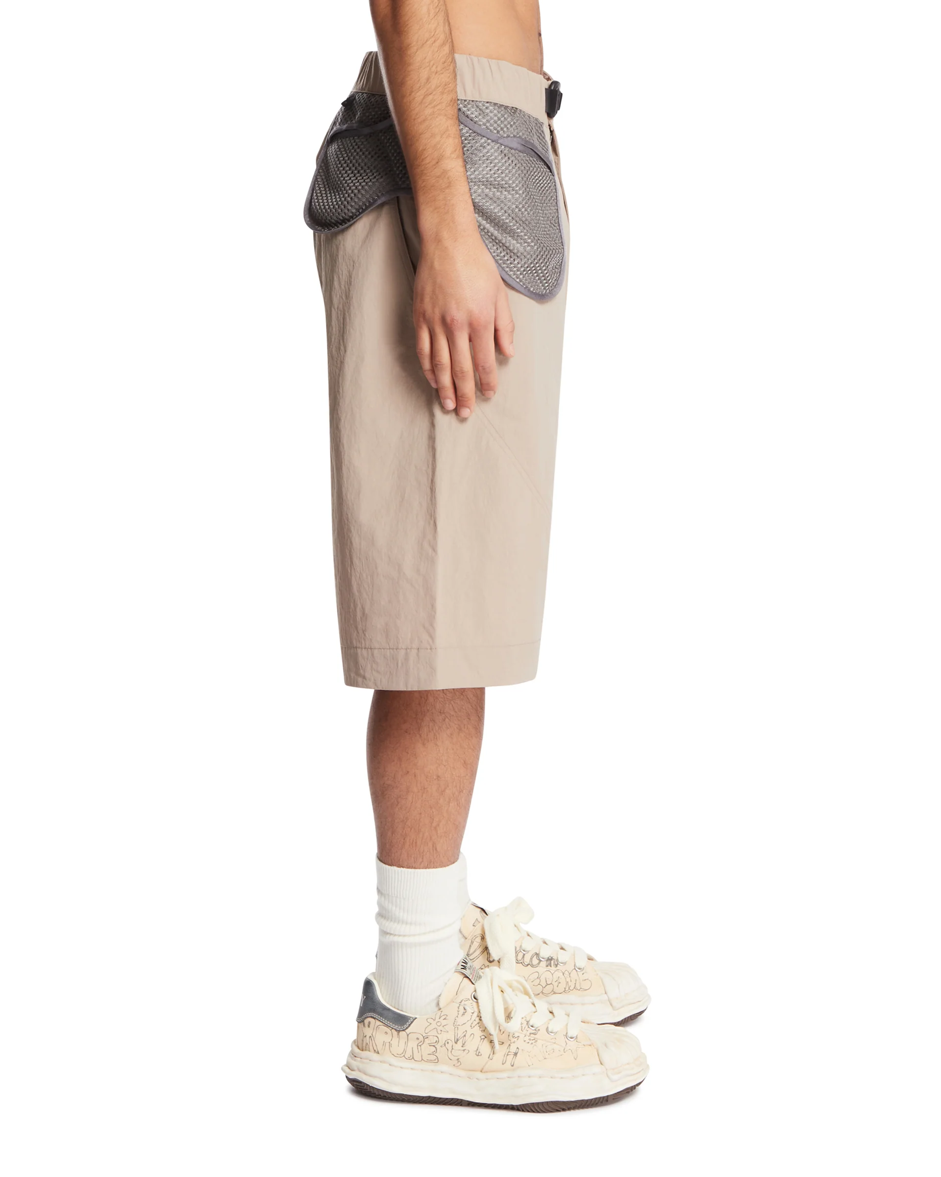 Pantaloncini Helicoid Pocket Beige - Image 4