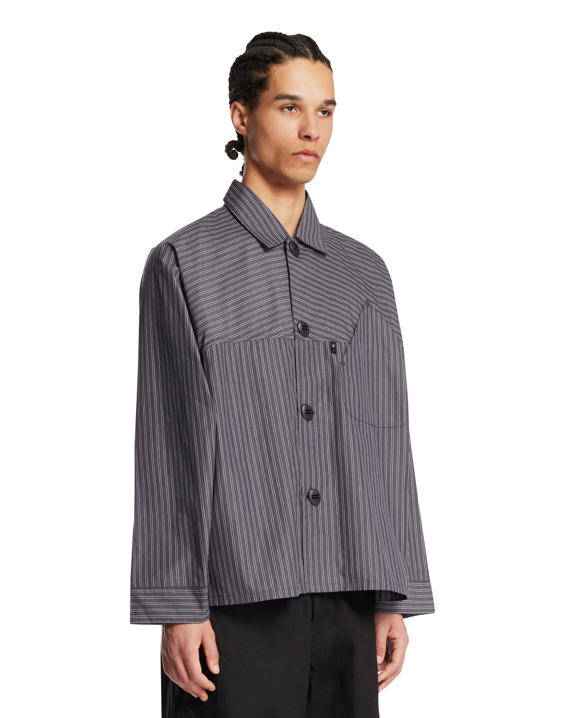 Camicia Retroreflective A Righe Grigia - Image 2