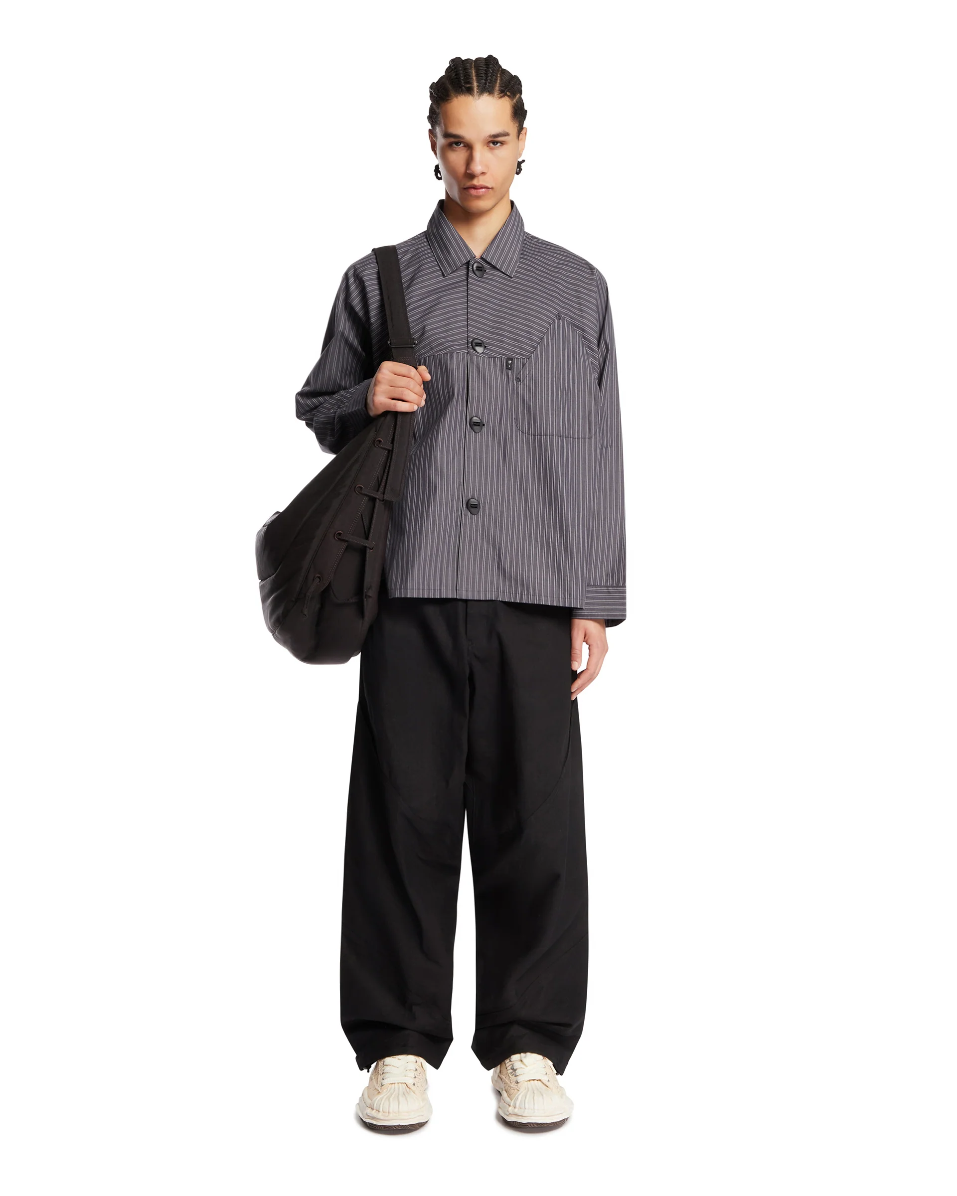 Camicia Retroreflective A Righe Grigia - Image 3