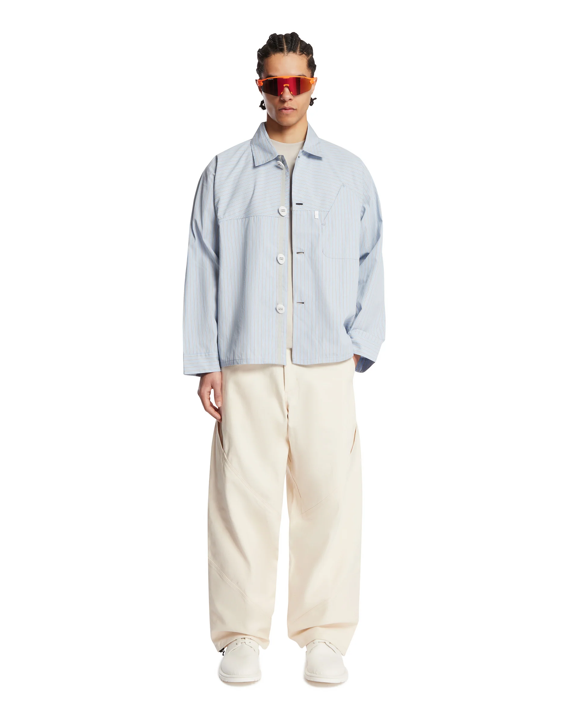 Camicia Retroreflective A Righe Azzurra - Image 3